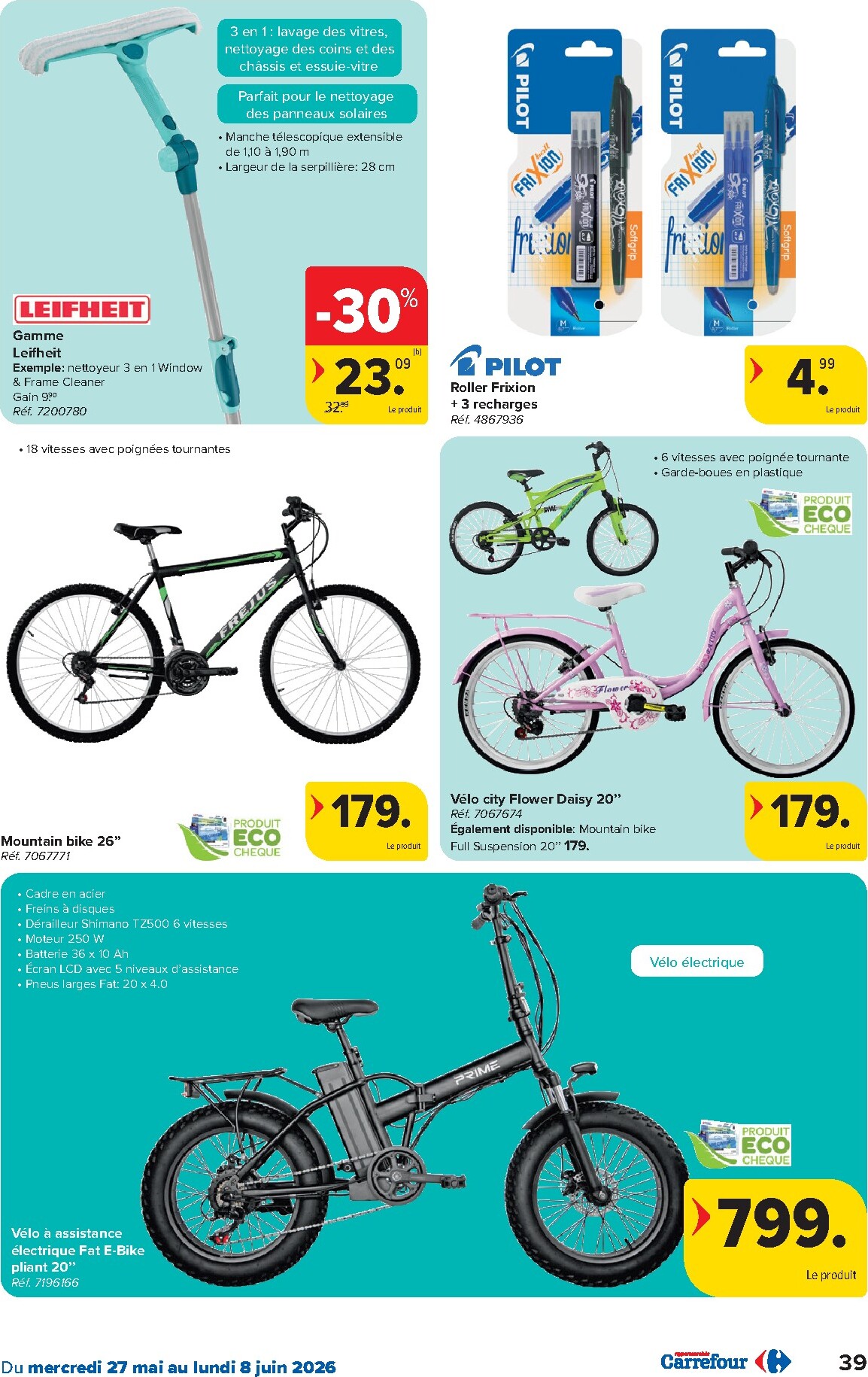 carrefour - Carrefour Hypermarchés folder voor volgende week van woensdag 27/05/2026 tot maandag 08/06/2026 - page: 39