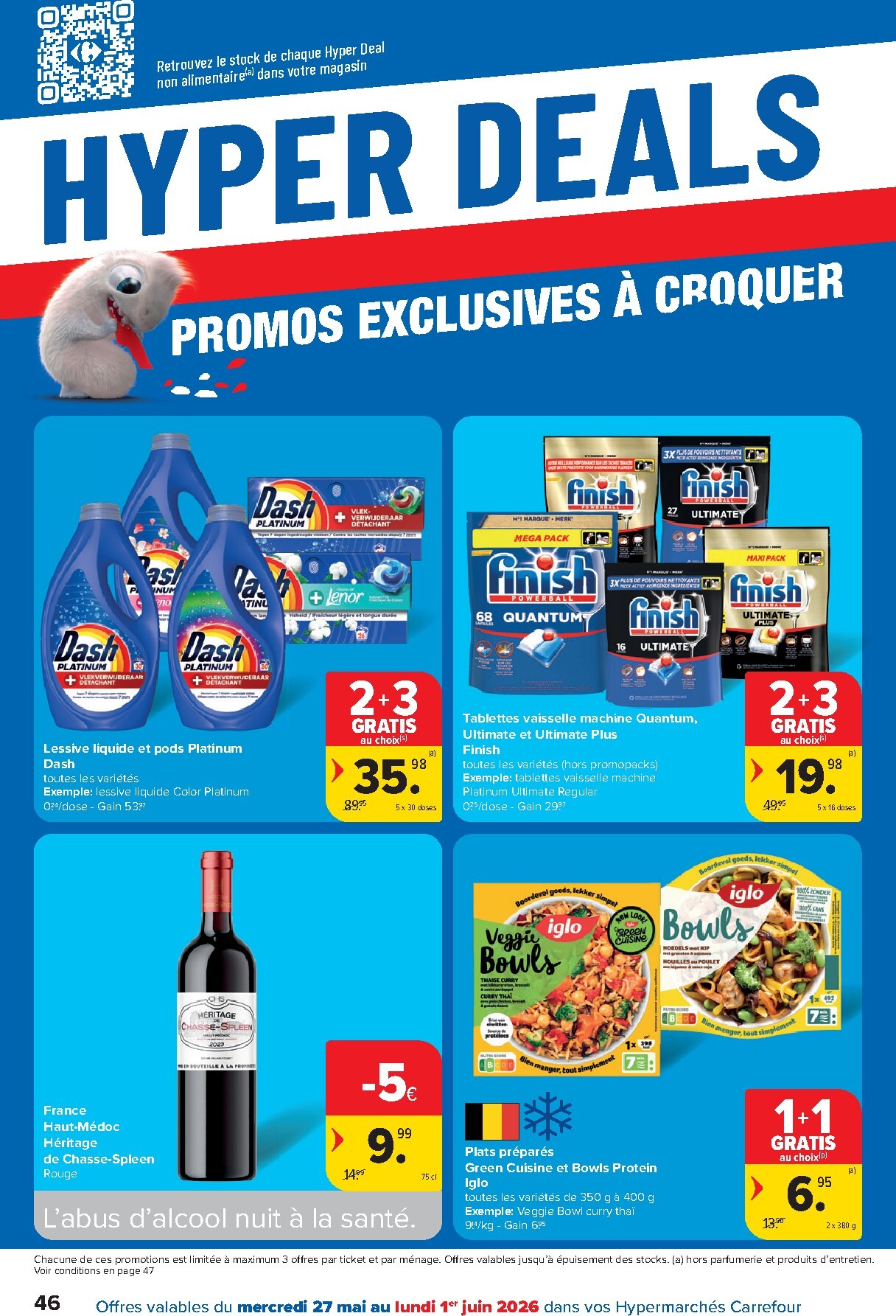 carrefour - Carrefour Hypermarchés folder voor volgende week van woensdag 27/05/2026 tot maandag 08/06/2026 - page: 46