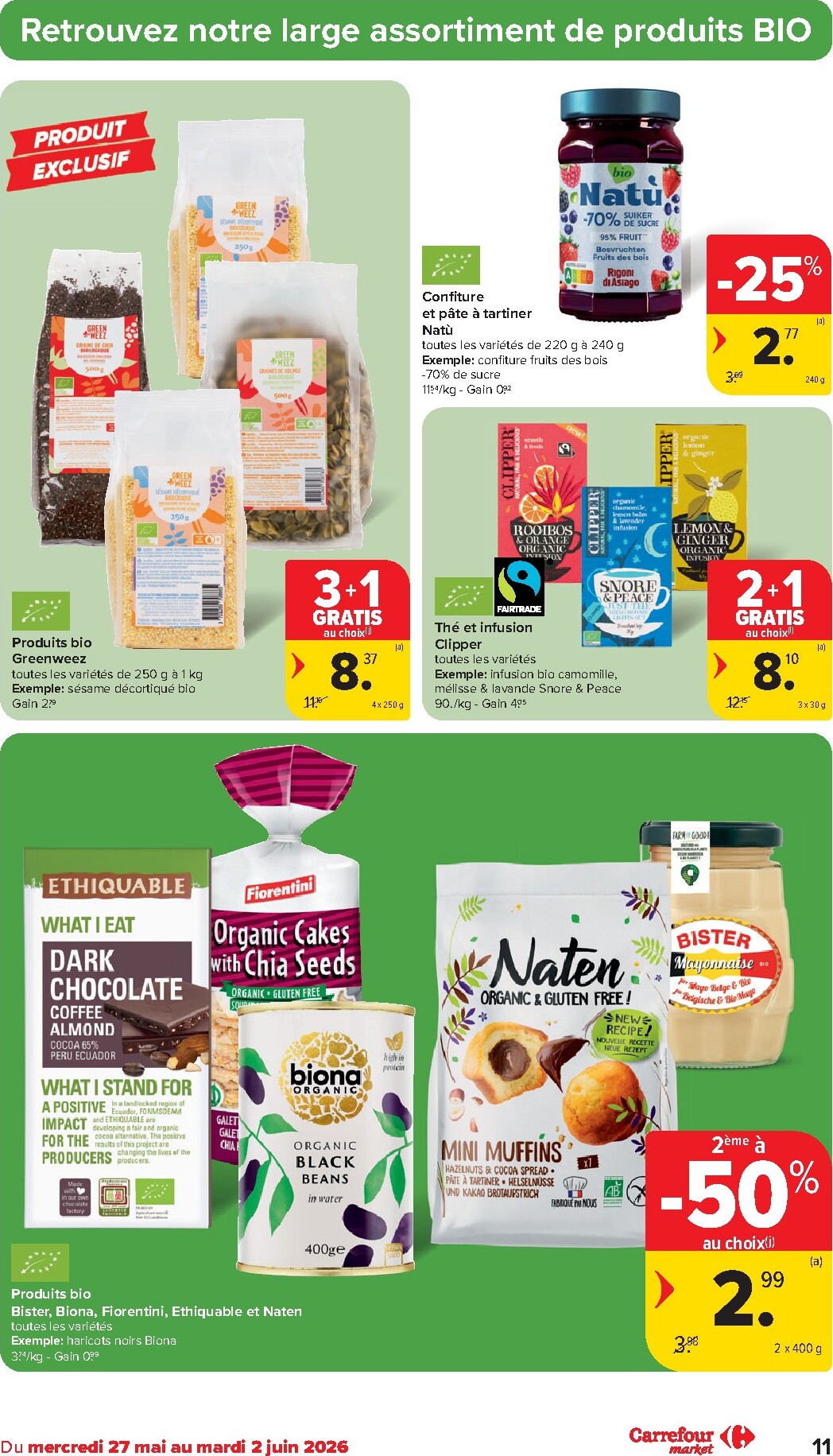 carrefour - Carrefour Market folder voor volgende week van woensdag 27/05/2026 tot dinsdag 02/06/2026 - page: 11