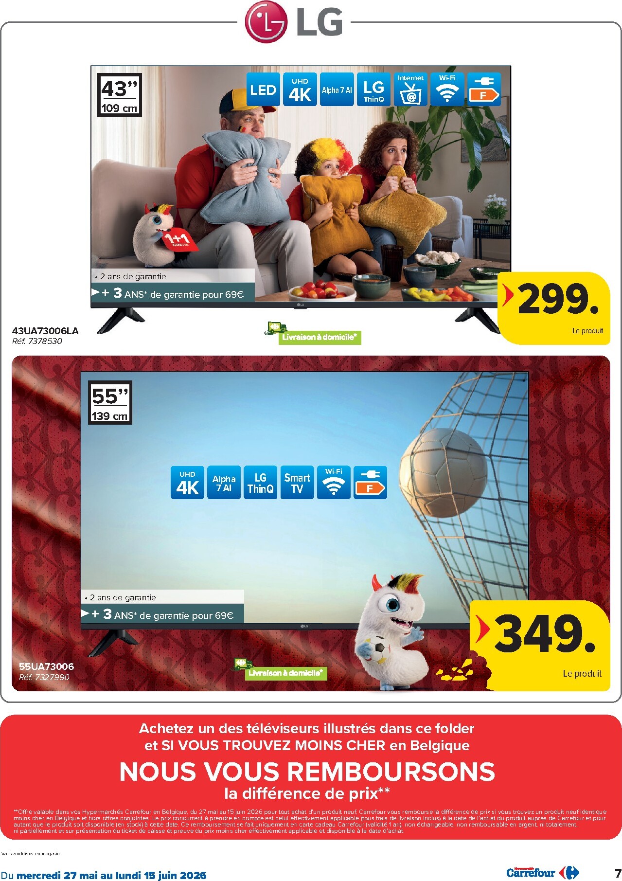 carrefour - Carrefour Hypermarchés - Vivez vos Emotions en Grand folder voor volgende week van woensdag 27/05/2026 tot maandag 15/06/2026 - page: 7