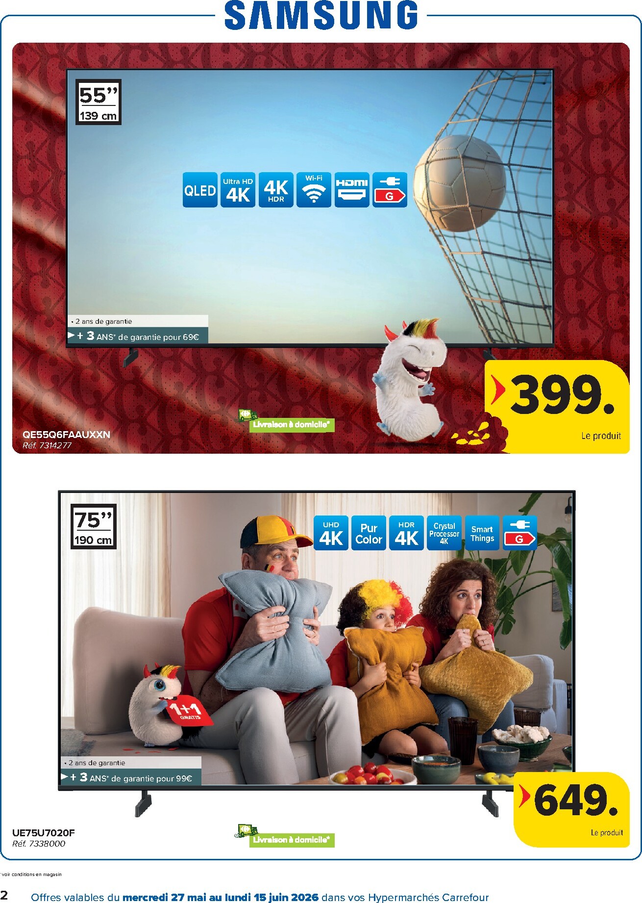 carrefour - Carrefour Hypermarchés - Vivez vos Emotions en Grand folder voor volgende week van woensdag 27/05/2026 tot maandag 15/06/2026 - page: 2