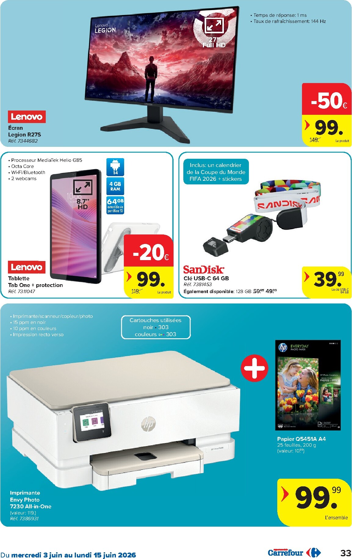 carrefour - Carrefour Hypermarchés folder voor volgende week van woensdag 03/06/2026 tot maandag 15/06/2026 - page: 33