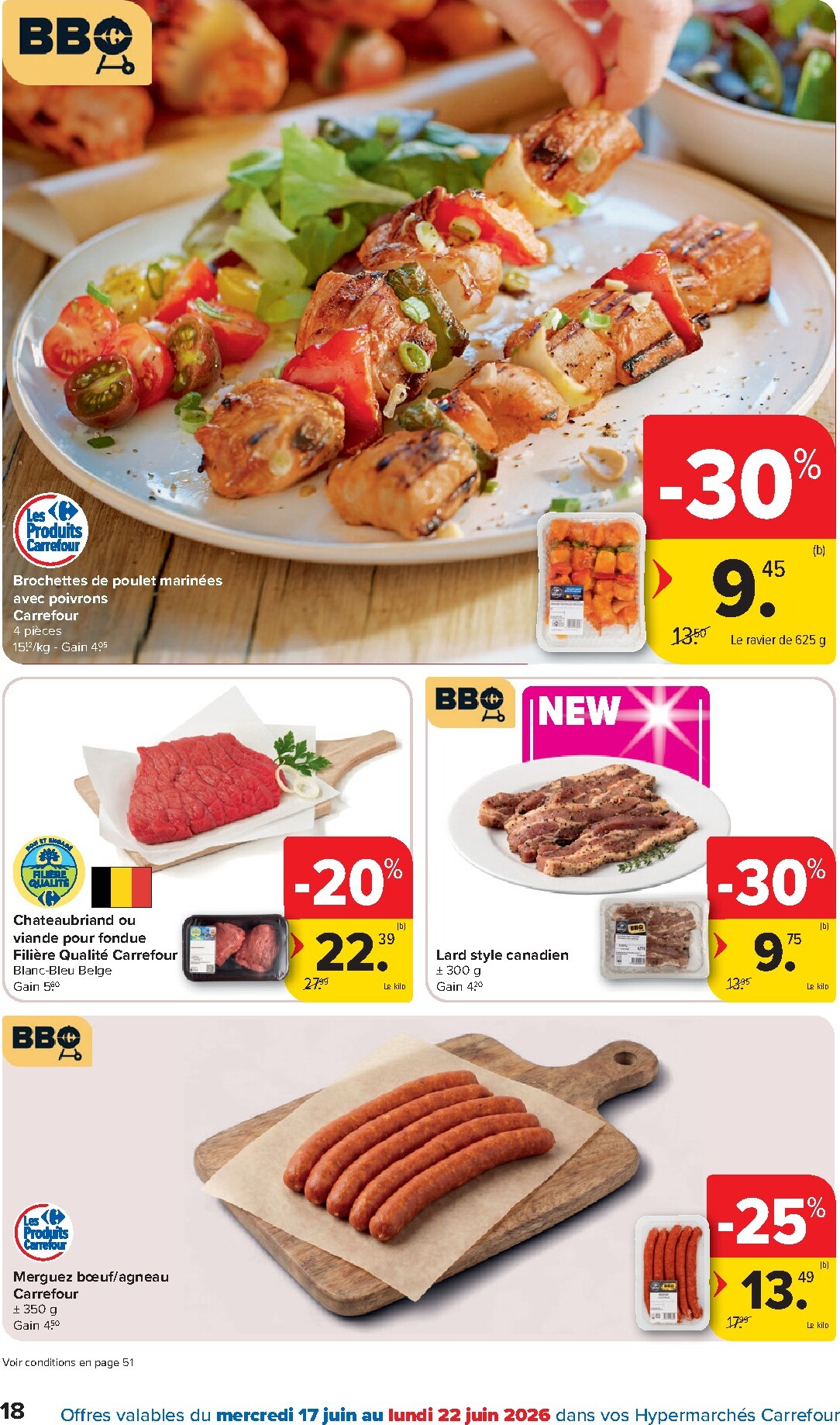 carrefour - Carrefour Hypermarchés folder voor volgende week van woensdag 17/06/2026 tot maandag 29/06/2026 - page: 18