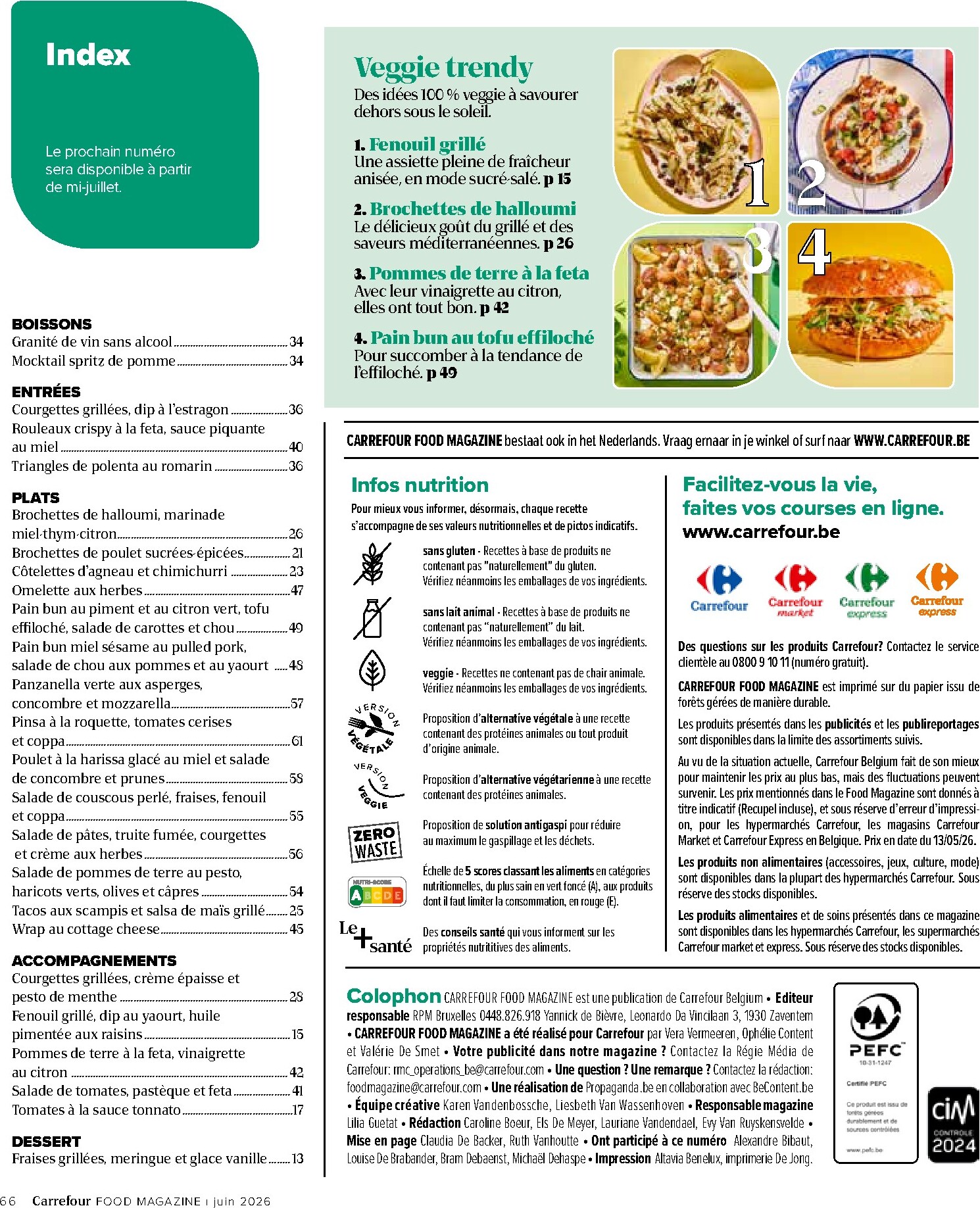 carrefour - Huidige Carrefour - Food Magazine folder geldig van donderdag 11/06/2026 tot woensdag 15/07/2026 - page: 66