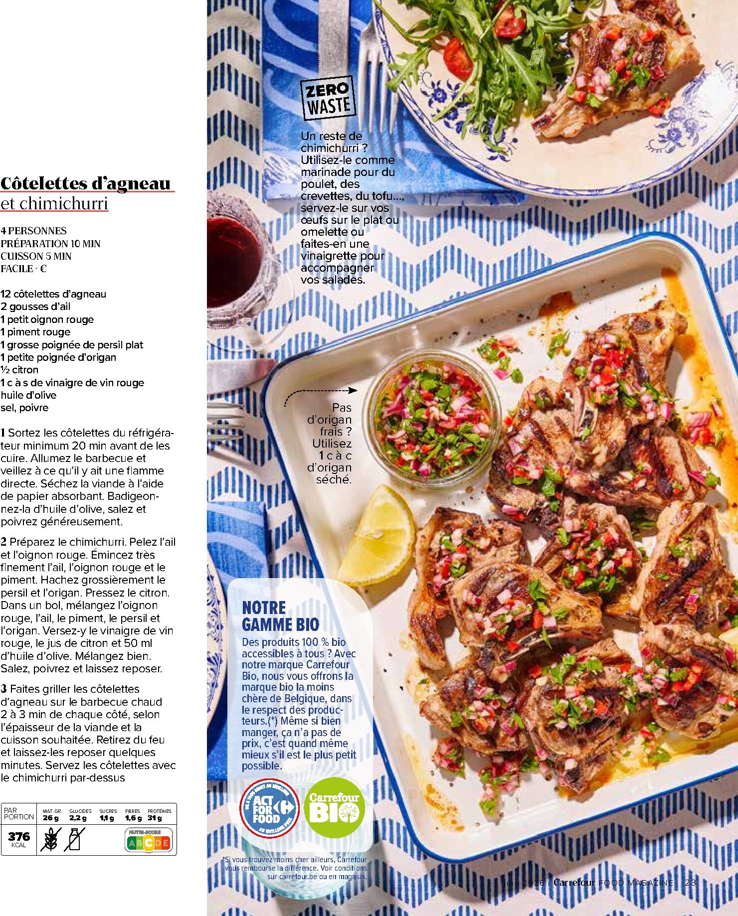 carrefour - Huidige Carrefour - Food Magazine folder geldig van donderdag 11/06/2026 tot woensdag 15/07/2026 - page: 23