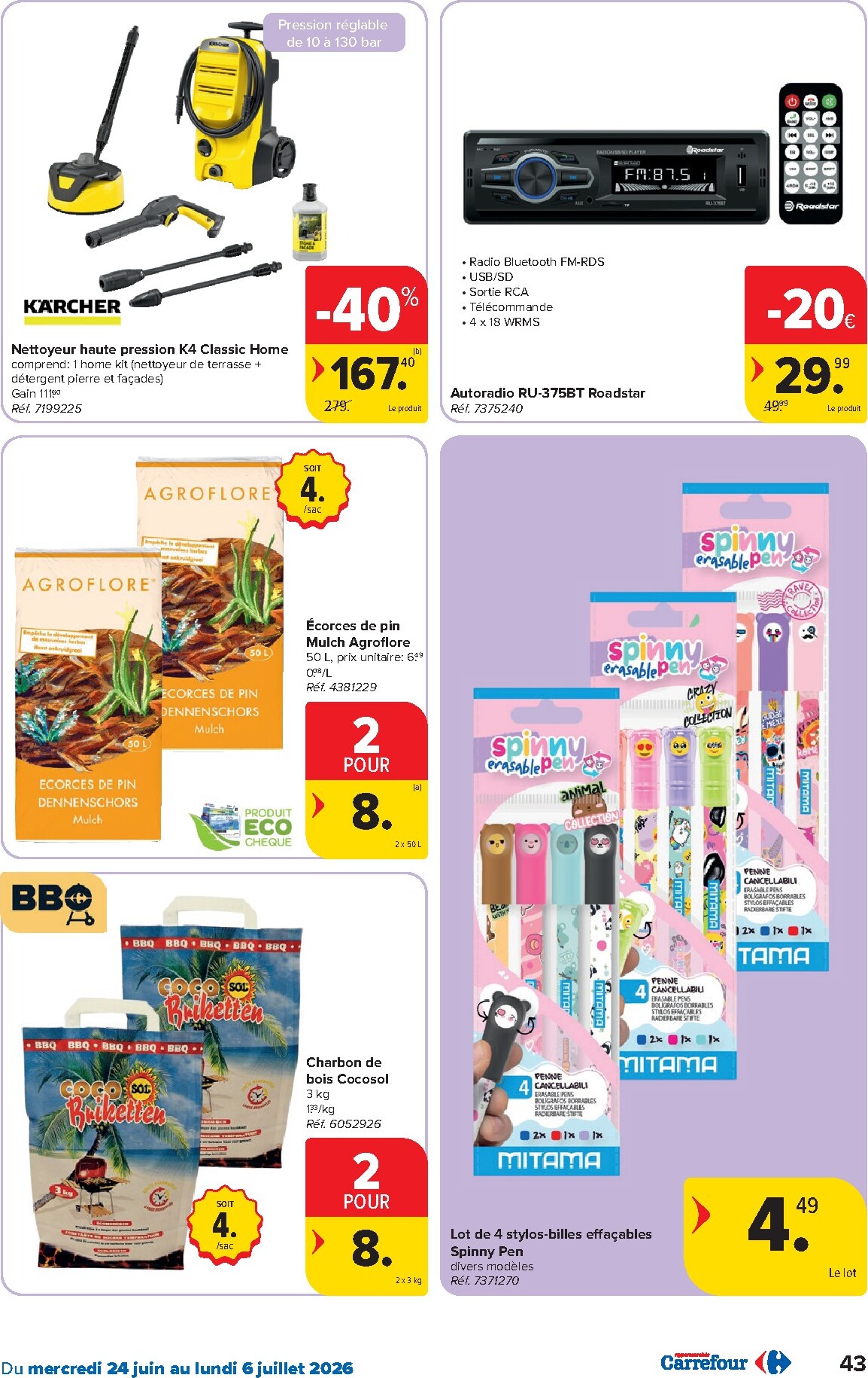 carrefour - Carrefour Hypermarchés folder voor volgende week van woensdag 24/06/2026 tot maandag 06/07/2026 - page: 43