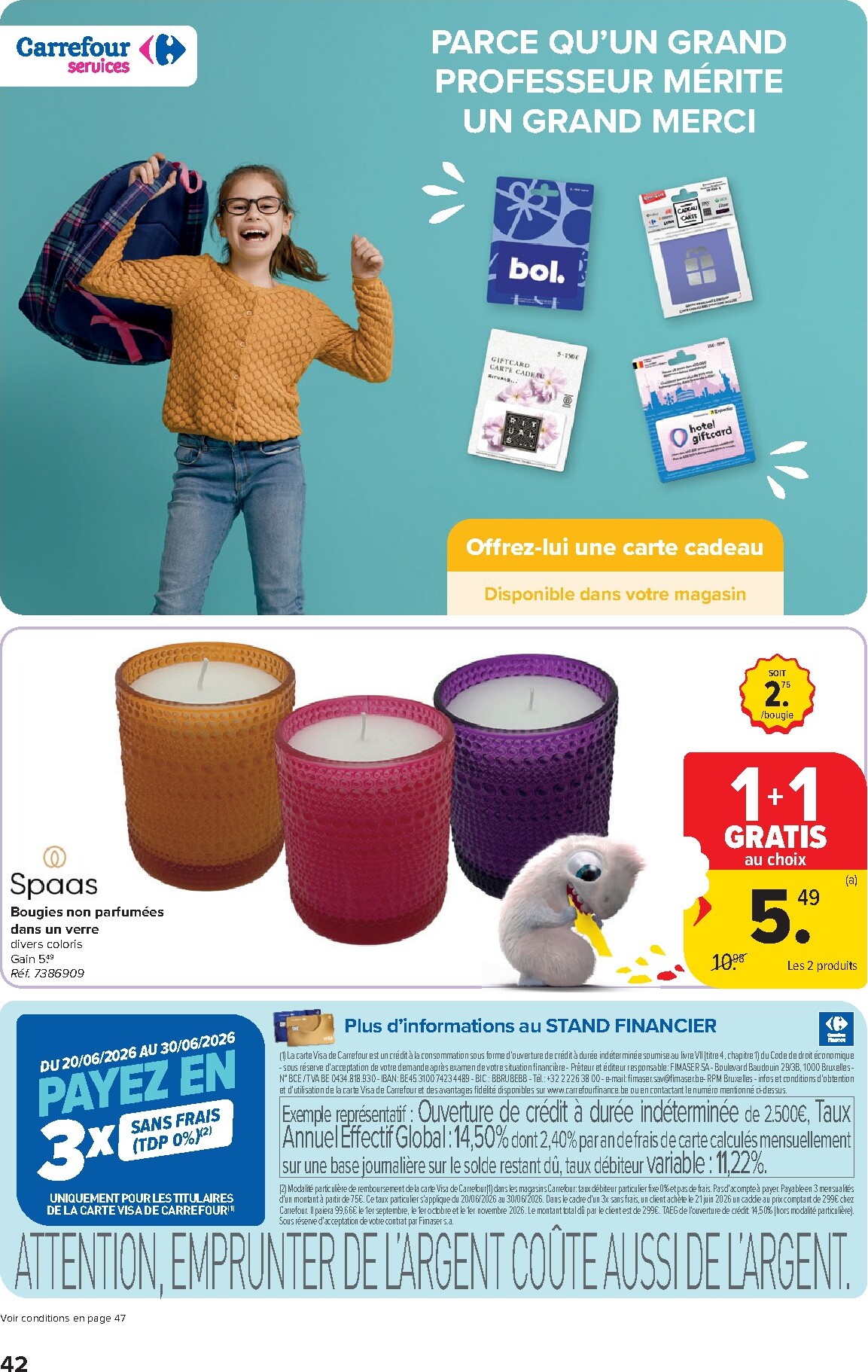 carrefour - Carrefour Hypermarchés folder voor volgende week van woensdag 24/06/2026 tot maandag 06/07/2026 - page: 42