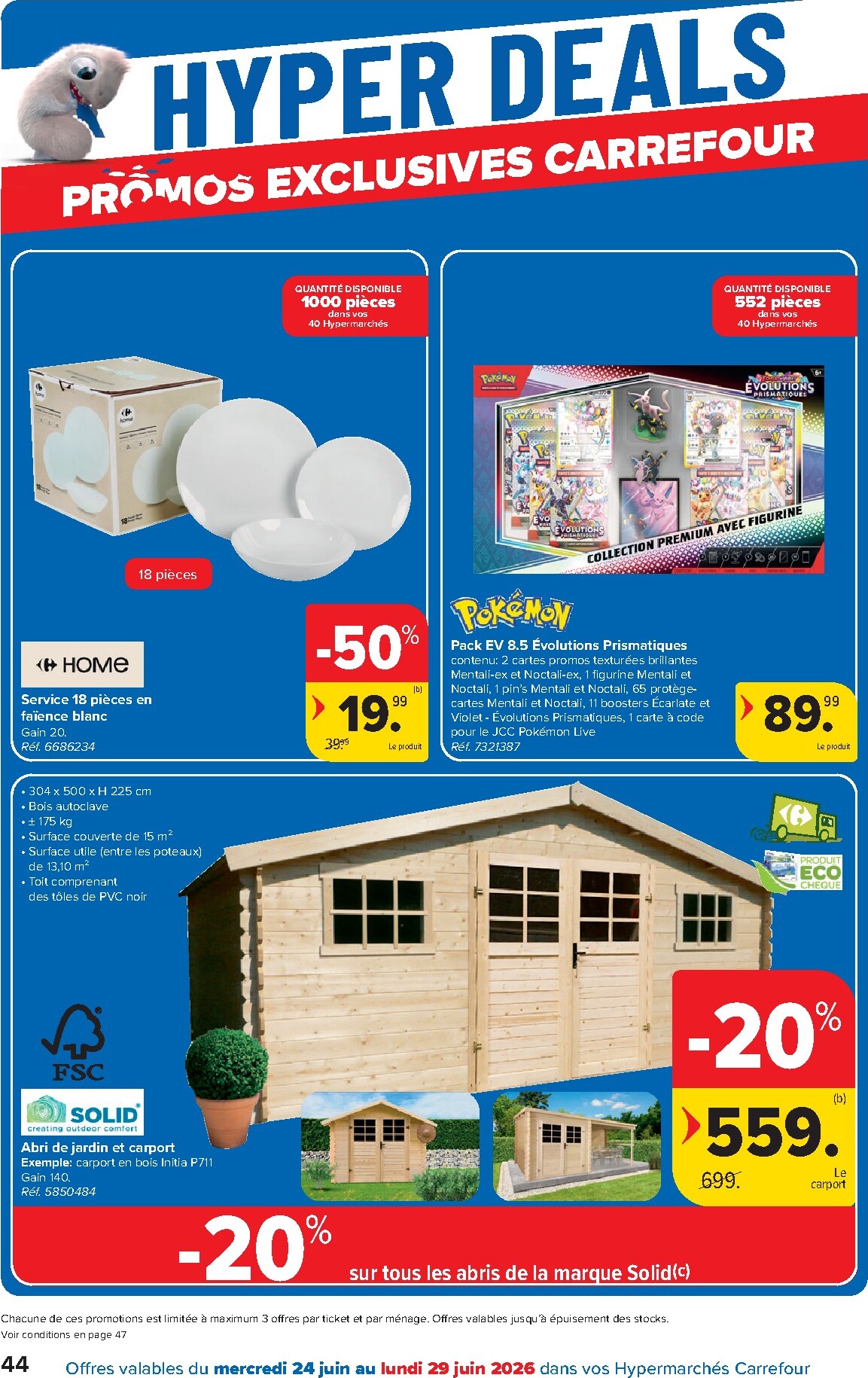 carrefour - Carrefour Hypermarchés folder voor volgende week van woensdag 24/06/2026 tot maandag 06/07/2026 - page: 44