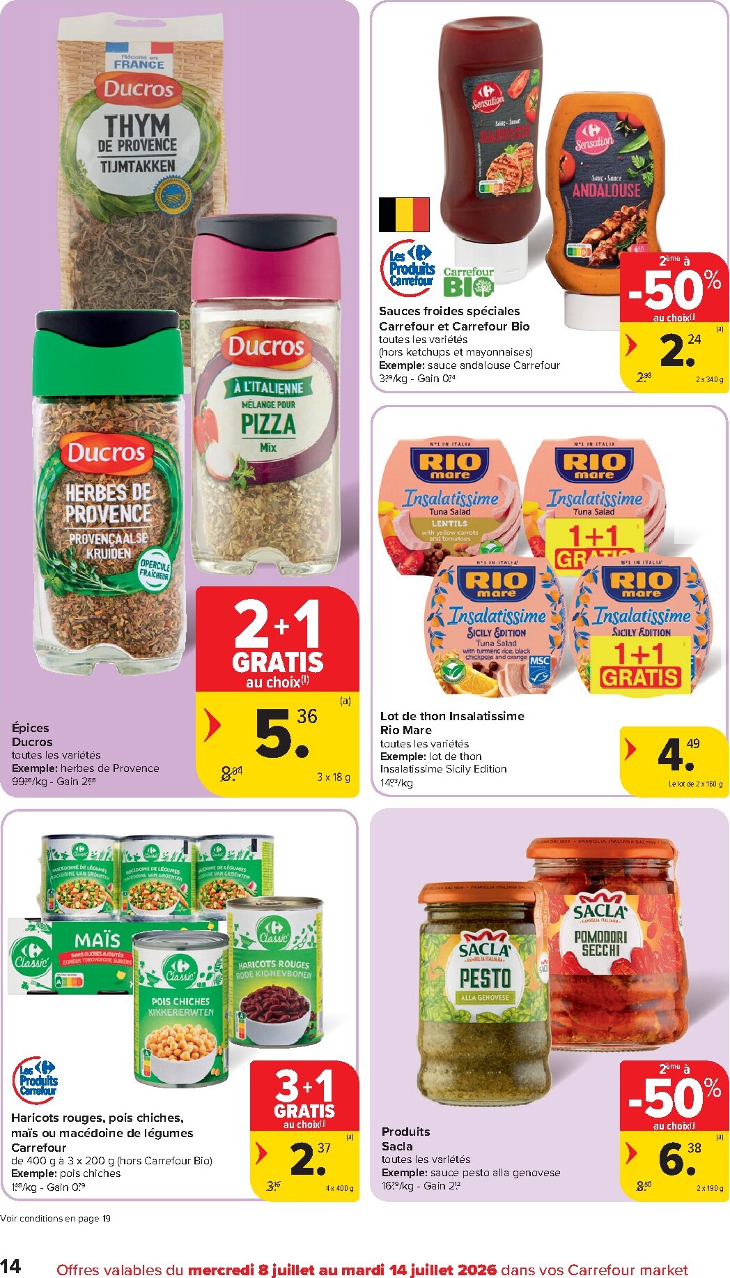carrefour - Carrefour Market folder voor volgende week van woensdag 08/07/2026 tot dinsdag 14/07/2026 - page: 14
