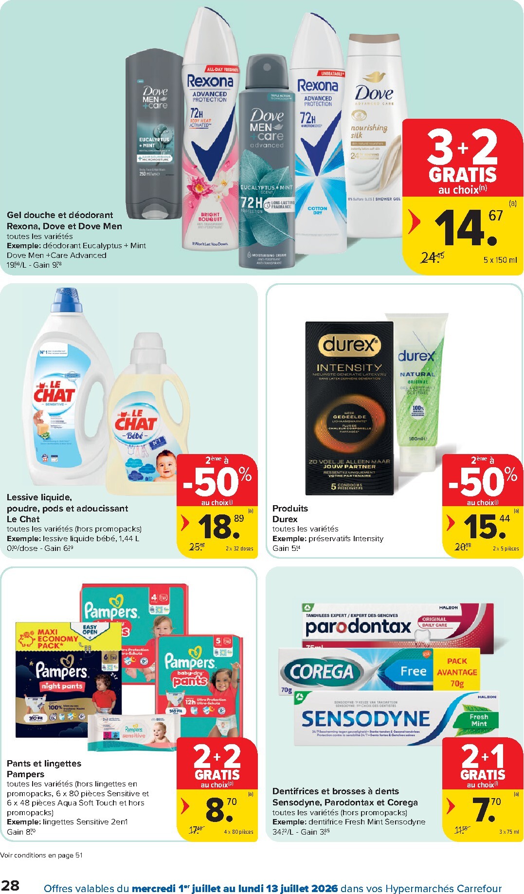 carrefour - Huidige Carrefour Hypermarchés folder geldig van woensdag 01/07/2026 tot maandag 13/07/2026 - page: 28