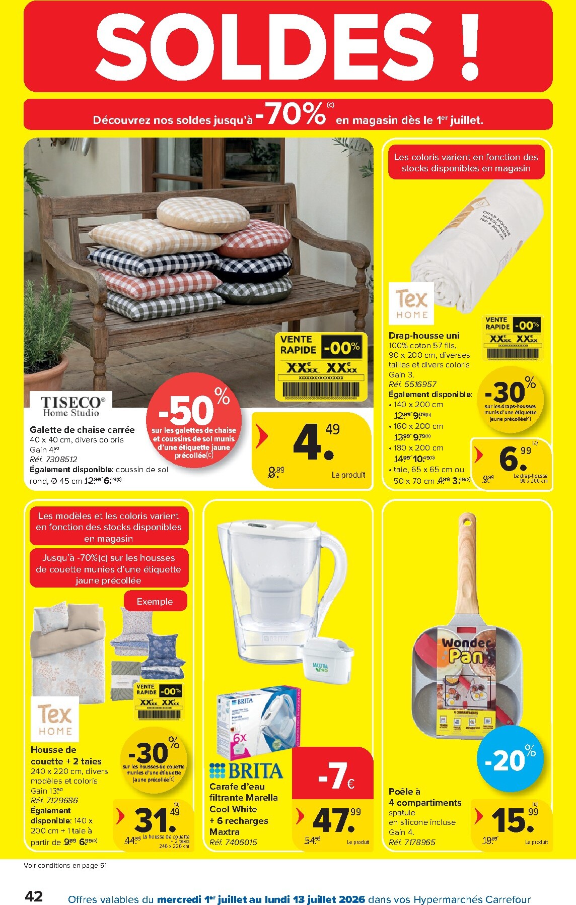 carrefour - Huidige Carrefour Hypermarchés folder geldig van woensdag 01/07/2026 tot maandag 13/07/2026 - page: 42