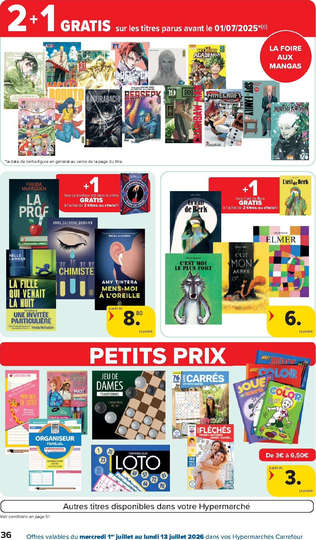 carrefour - Huidige Carrefour Hypermarchés folder geldig van woensdag 01/07/2026 tot maandag 13/07/2026 - page: 36