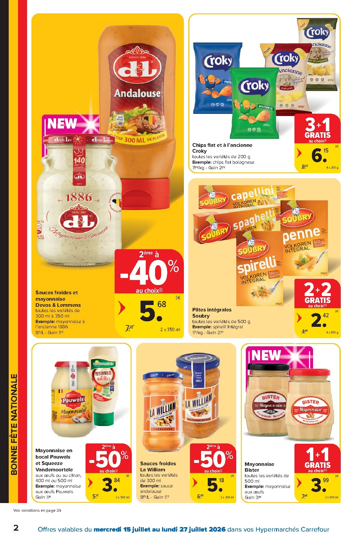 carrefour - Carrefour Hypermarchés folder voor volgende week van woensdag 15/07/2026 tot maandag 27/07/2026 - page: 2