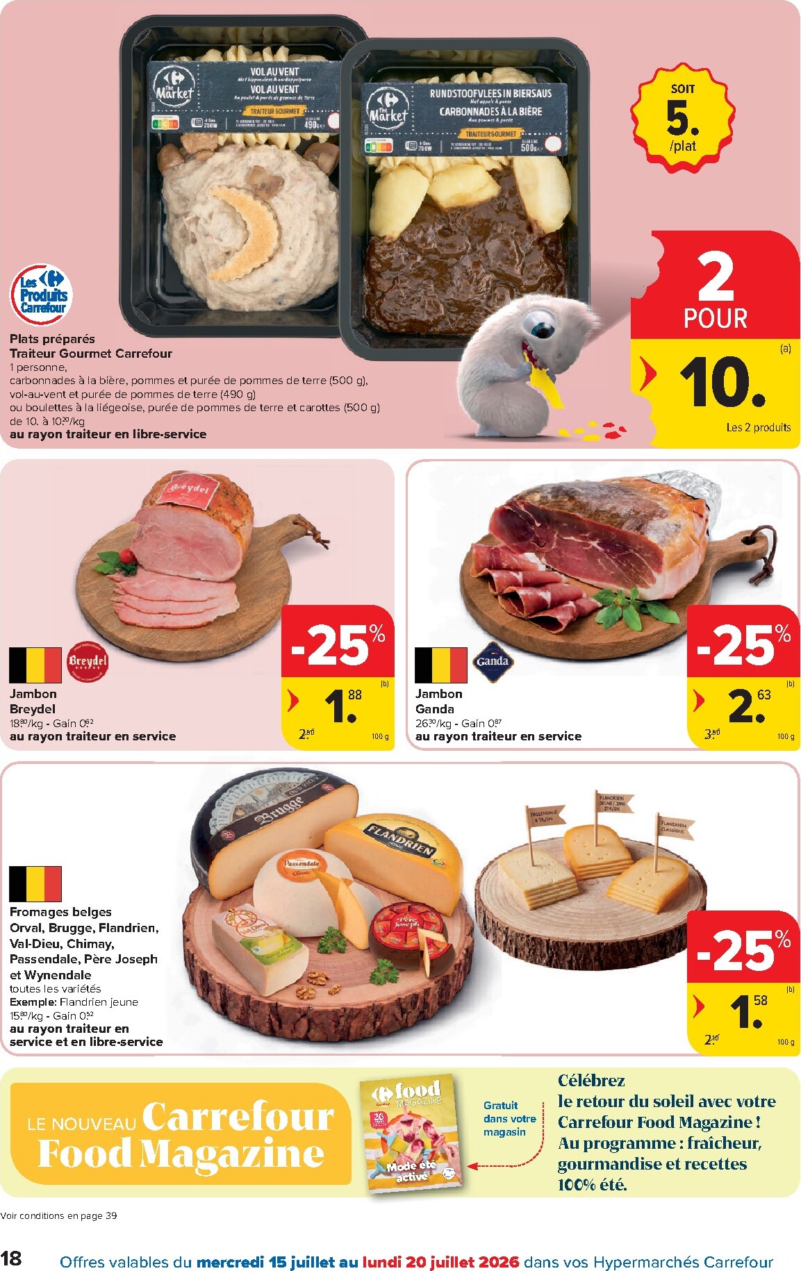 carrefour - Carrefour Hypermarchés folder voor volgende week van woensdag 15/07/2026 tot maandag 27/07/2026 - page: 18