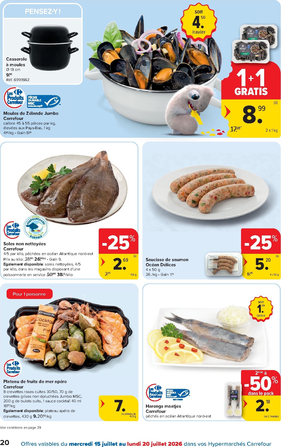 carrefour - Carrefour Hypermarchés folder voor volgende week van woensdag 15/07/2026 tot maandag 27/07/2026 - page: 20