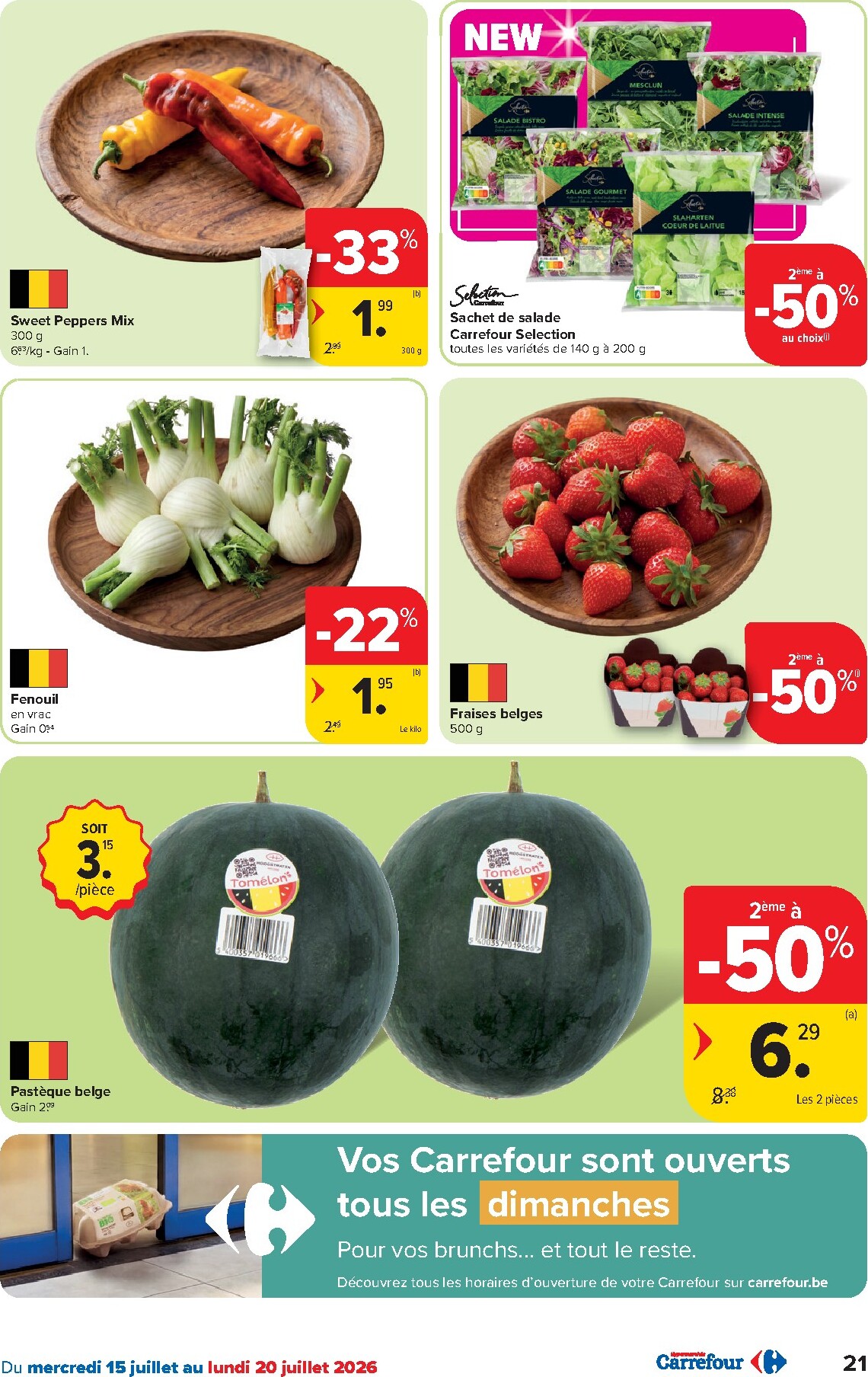 carrefour - Carrefour Hypermarchés folder voor volgende week van woensdag 15/07/2026 tot maandag 27/07/2026 - page: 21