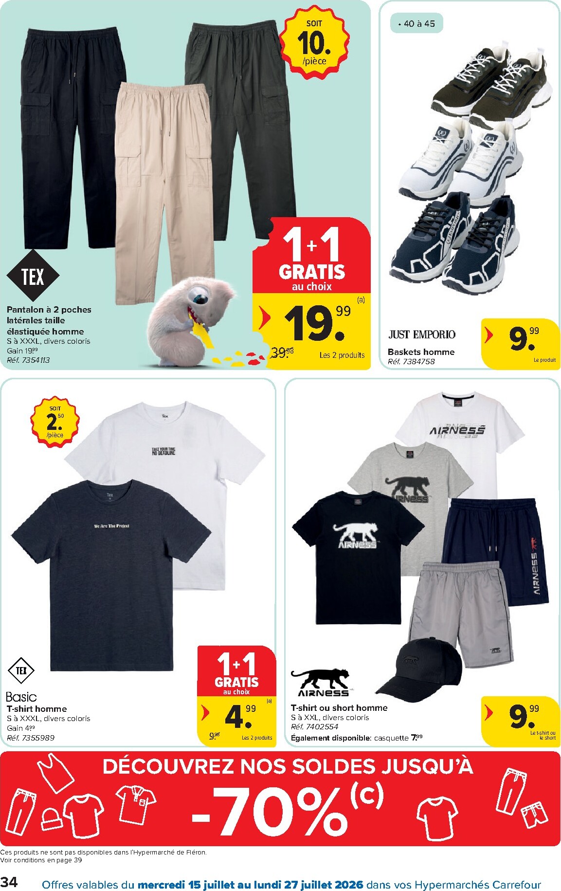 carrefour - Carrefour Hypermarchés folder voor volgende week van woensdag 15/07/2026 tot maandag 27/07/2026 - page: 34