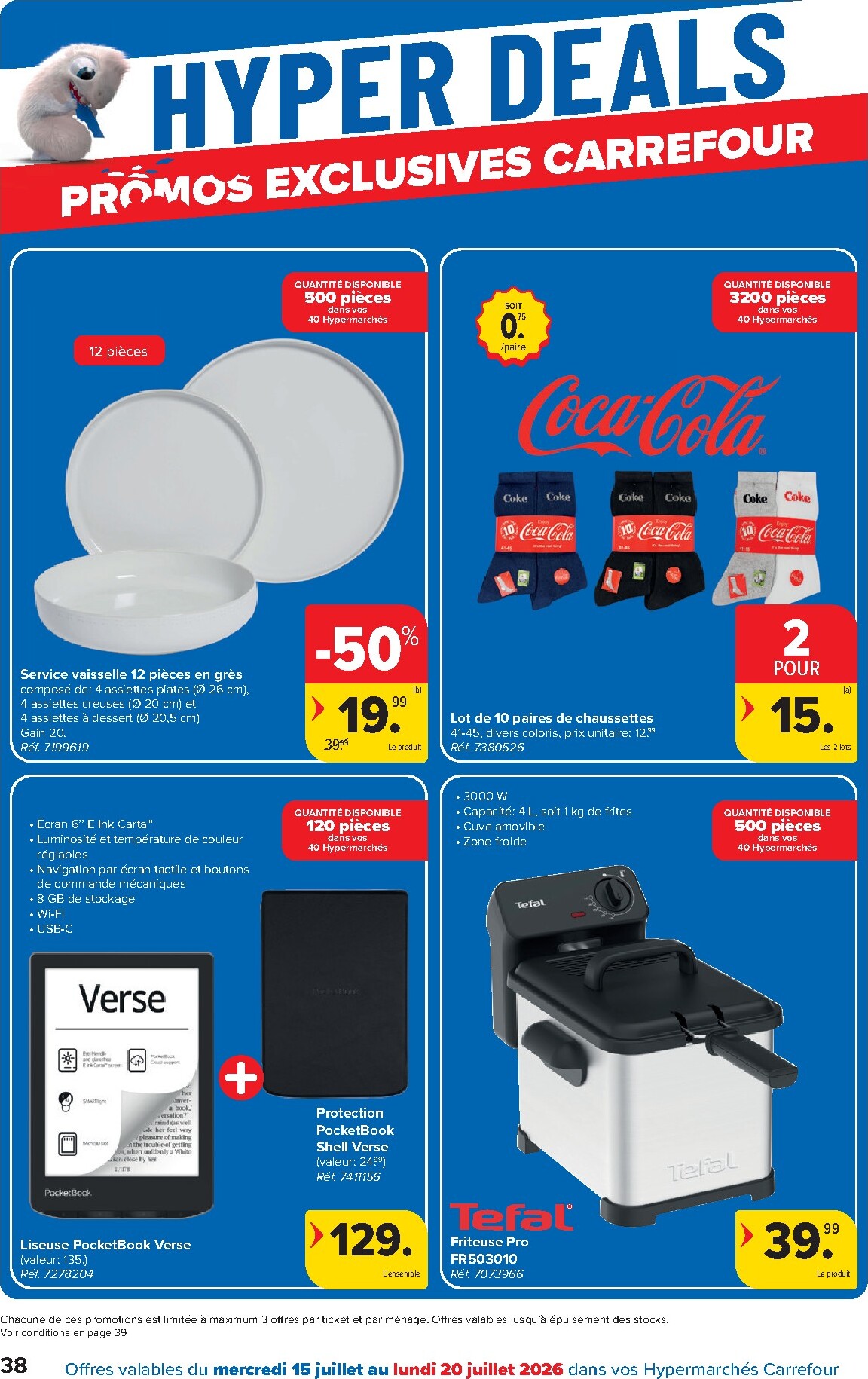 carrefour - Carrefour Hypermarchés folder voor volgende week van woensdag 15/07/2026 tot maandag 27/07/2026 - page: 38