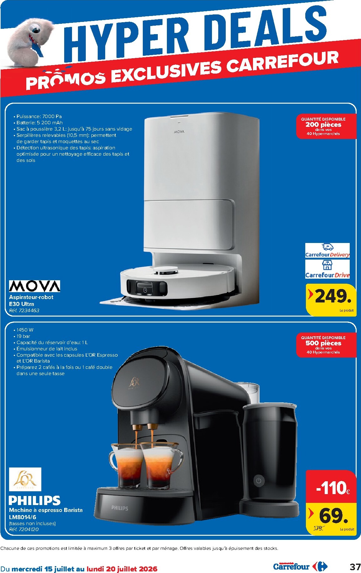 carrefour - Carrefour Hypermarchés folder voor volgende week van woensdag 15/07/2026 tot maandag 27/07/2026 - page: 37