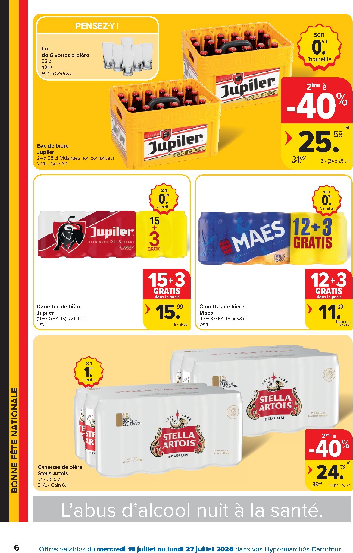 carrefour - Carrefour Hypermarchés folder voor volgende week van woensdag 15/07/2026 tot maandag 27/07/2026 - page: 6