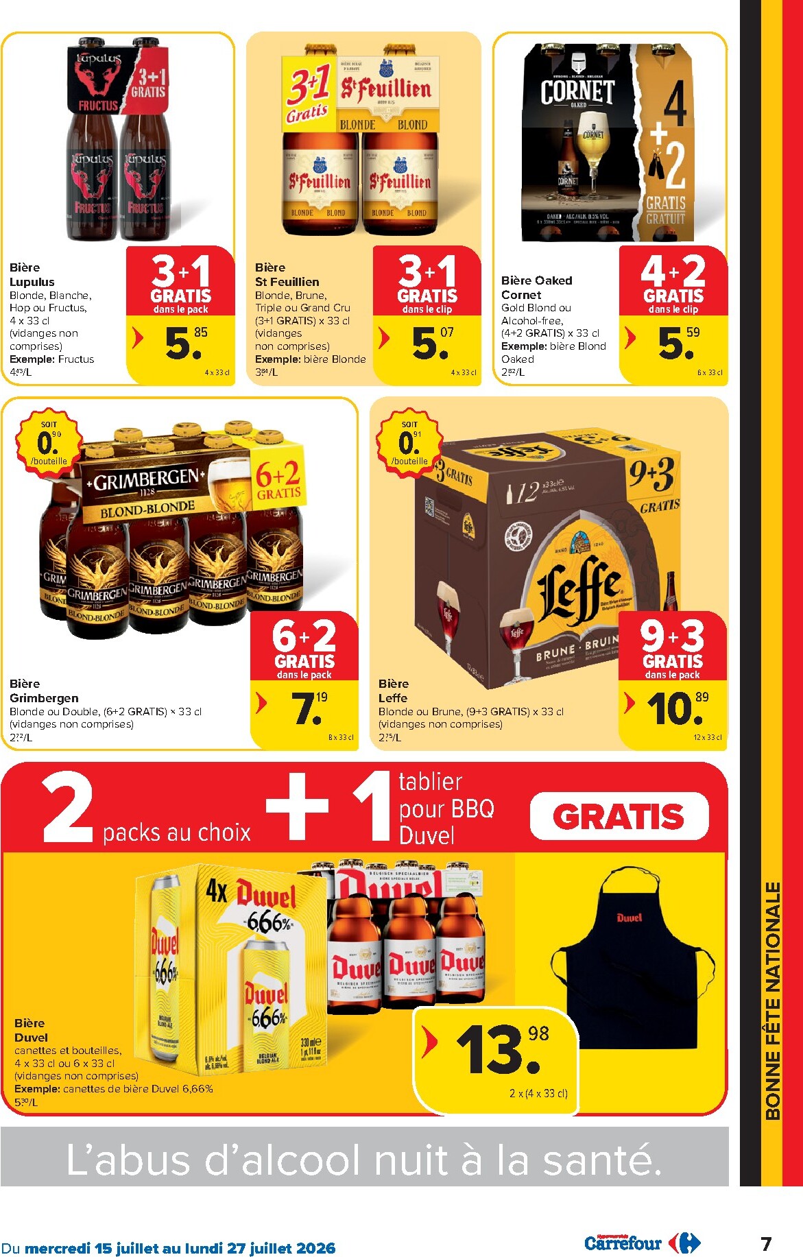 carrefour - Carrefour Hypermarchés folder voor volgende week van woensdag 15/07/2026 tot maandag 27/07/2026 - page: 7