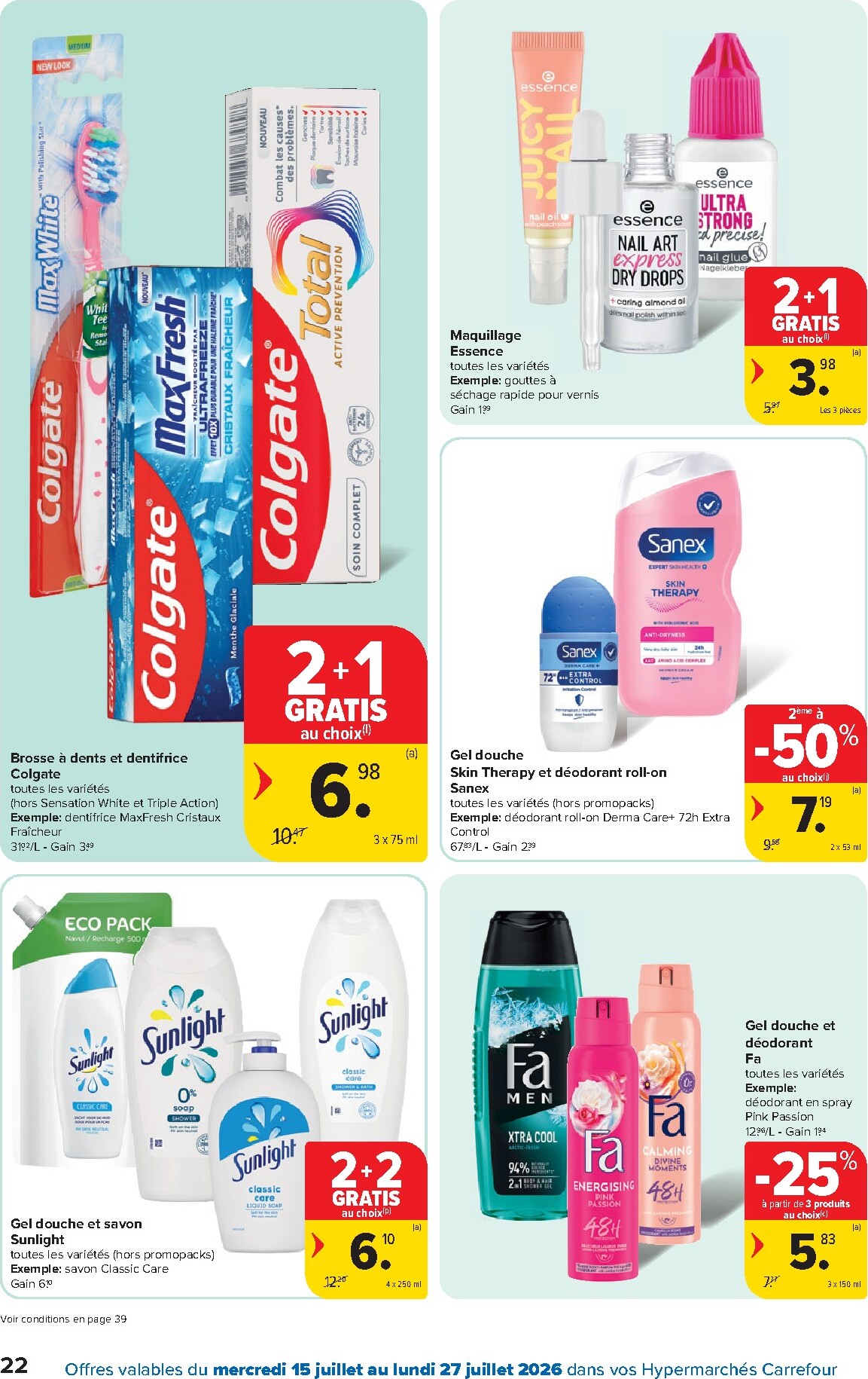 carrefour - Carrefour Hypermarchés folder voor volgende week van woensdag 15/07/2026 tot maandag 27/07/2026 - page: 22
