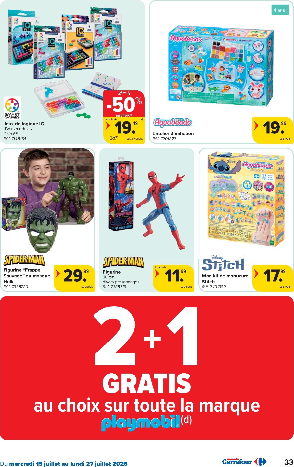 carrefour - Carrefour Hypermarchés folder voor volgende week van woensdag 15/07/2026 tot maandag 27/07/2026 - page: 33