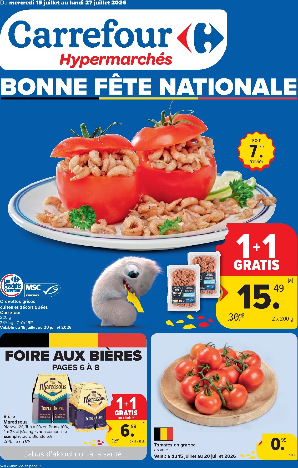 carrefour - Carrefour Hypermarchés folder voor volgende week van woensdag 15/07/2026 tot maandag 27/07/2026