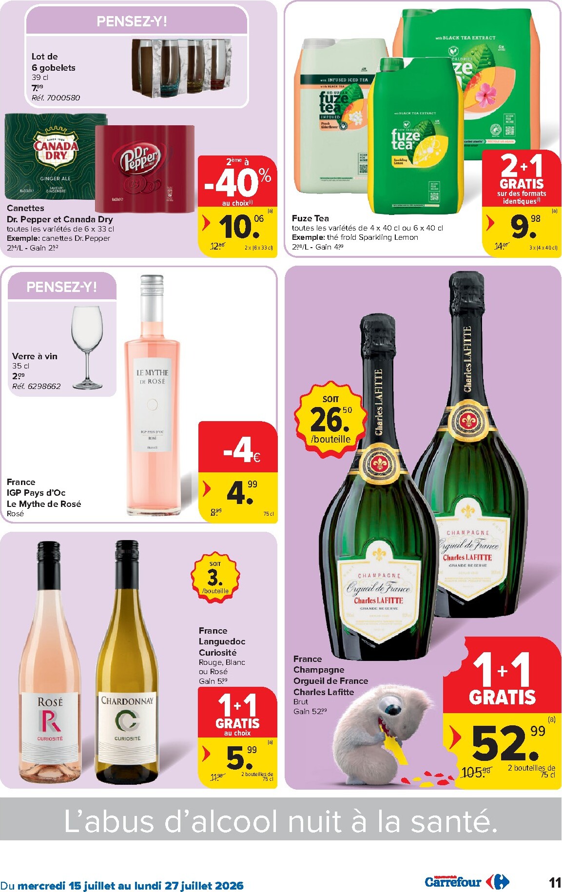 carrefour - Carrefour Hypermarchés folder voor volgende week van woensdag 15/07/2026 tot maandag 27/07/2026 - page: 11