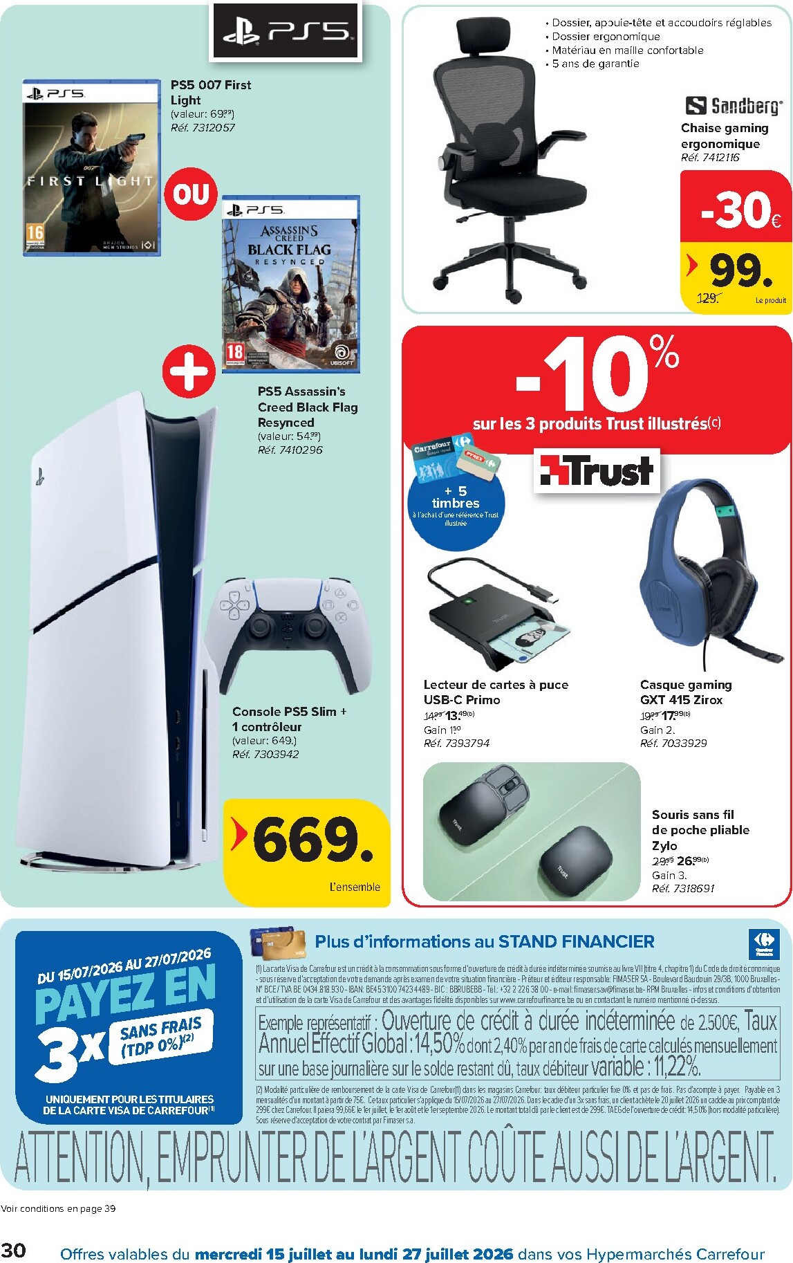 carrefour - Carrefour Hypermarchés folder voor volgende week van woensdag 15/07/2026 tot maandag 27/07/2026 - page: 30