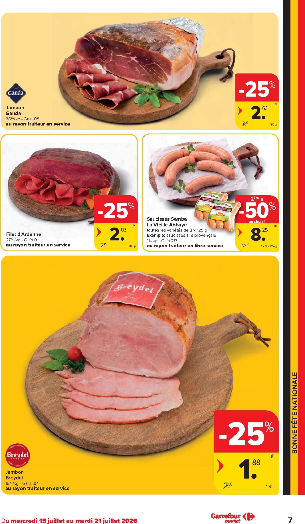 carrefour - Carrefour Market folder voor volgende week van woensdag 15/07/2026 tot dinsdag 21/07/2026 - page: 7