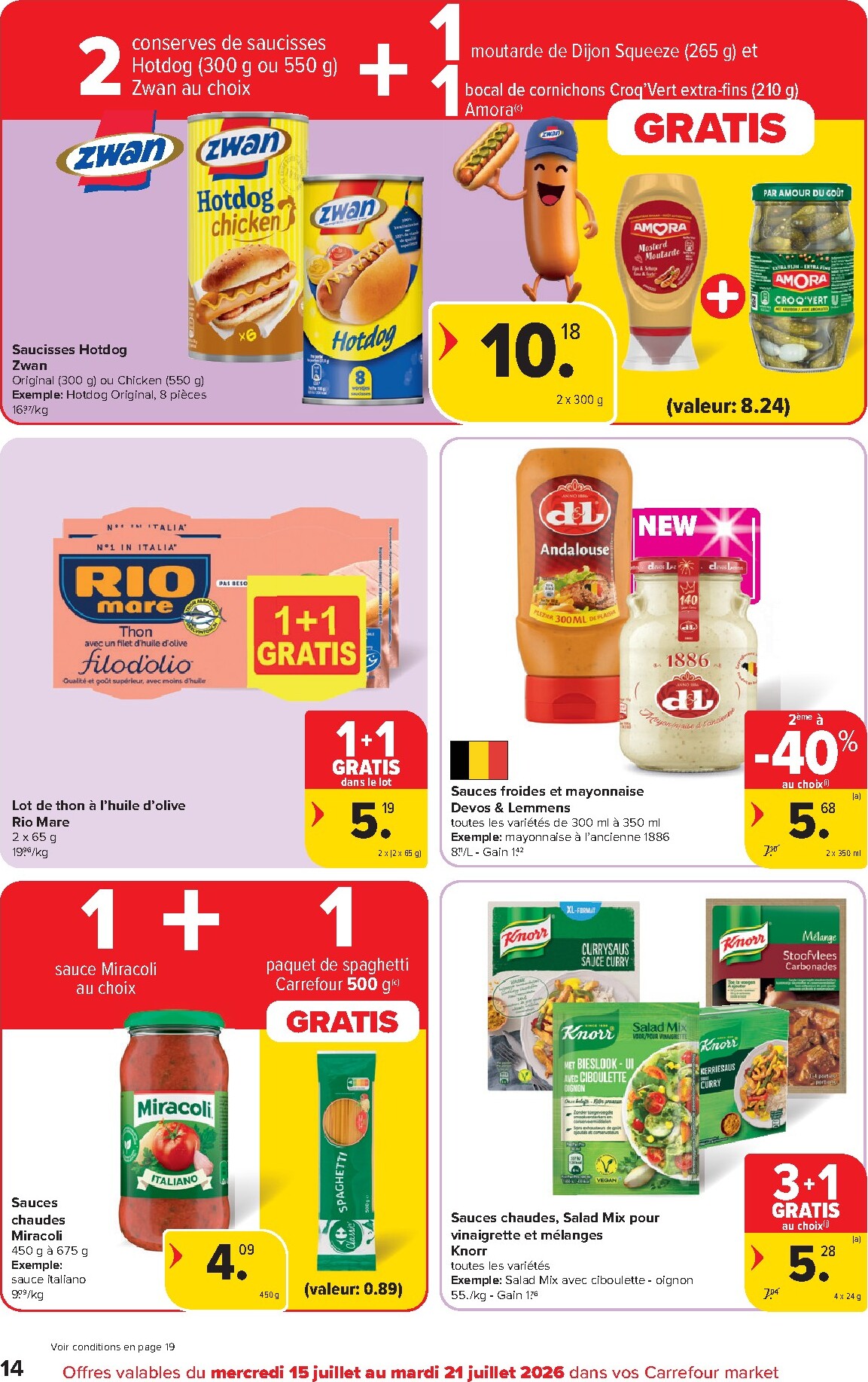 carrefour - Carrefour Market folder voor volgende week van woensdag 15/07/2026 tot dinsdag 21/07/2026 - page: 14