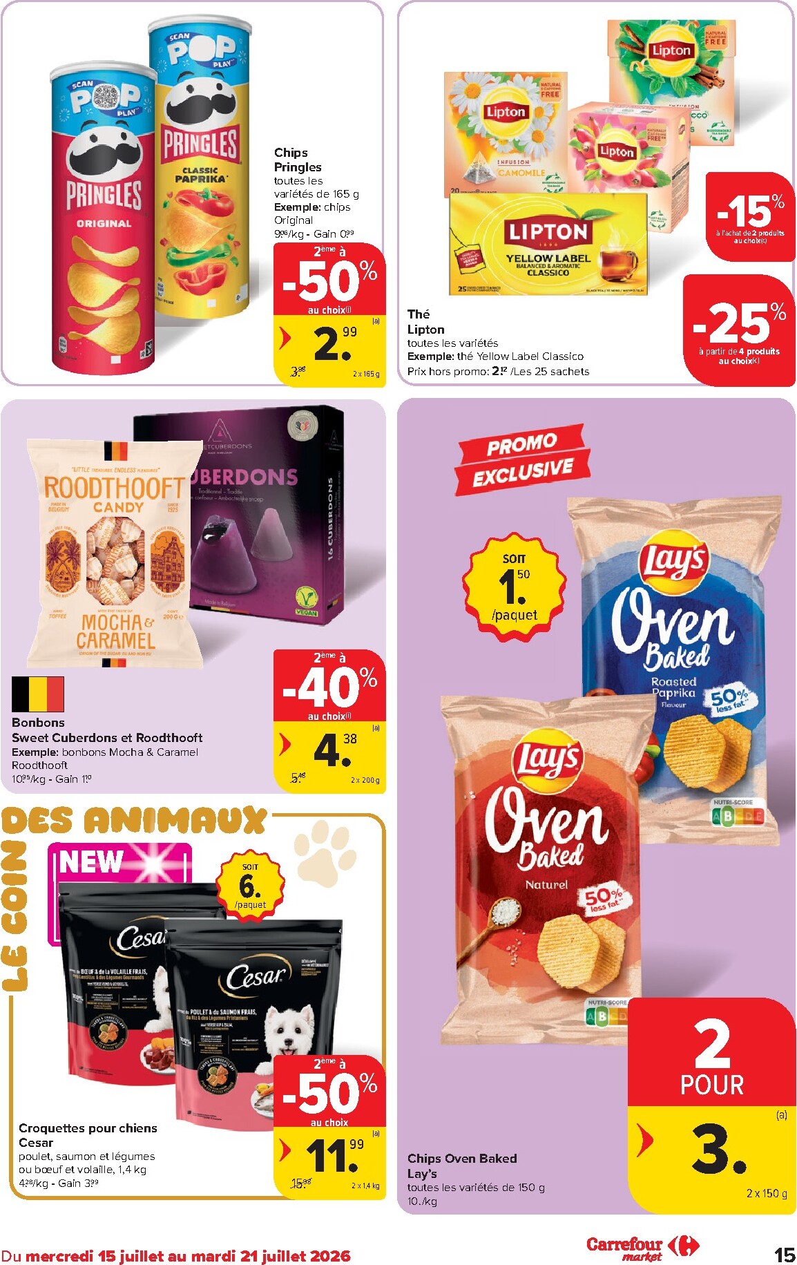 carrefour - Carrefour Market folder voor volgende week van woensdag 15/07/2026 tot dinsdag 21/07/2026 - page: 15