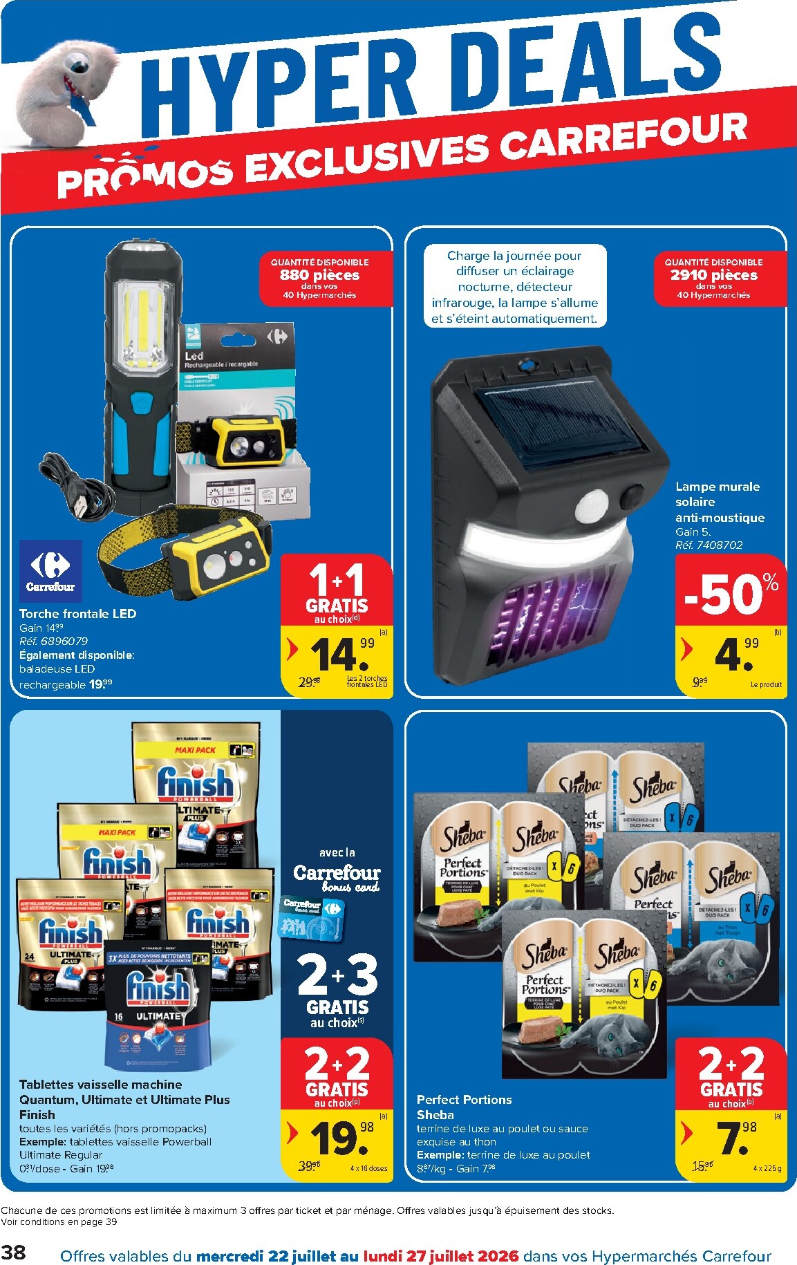 carrefour - Carrefour Hypermarchés folder voor volgende week van woensdag 22/07/2026 tot maandag 03/08/2026 - page: 38