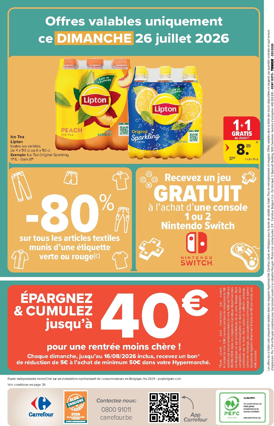 carrefour - Carrefour Hypermarchés folder voor volgende week van woensdag 22/07/2026 tot maandag 03/08/2026 - page: 40