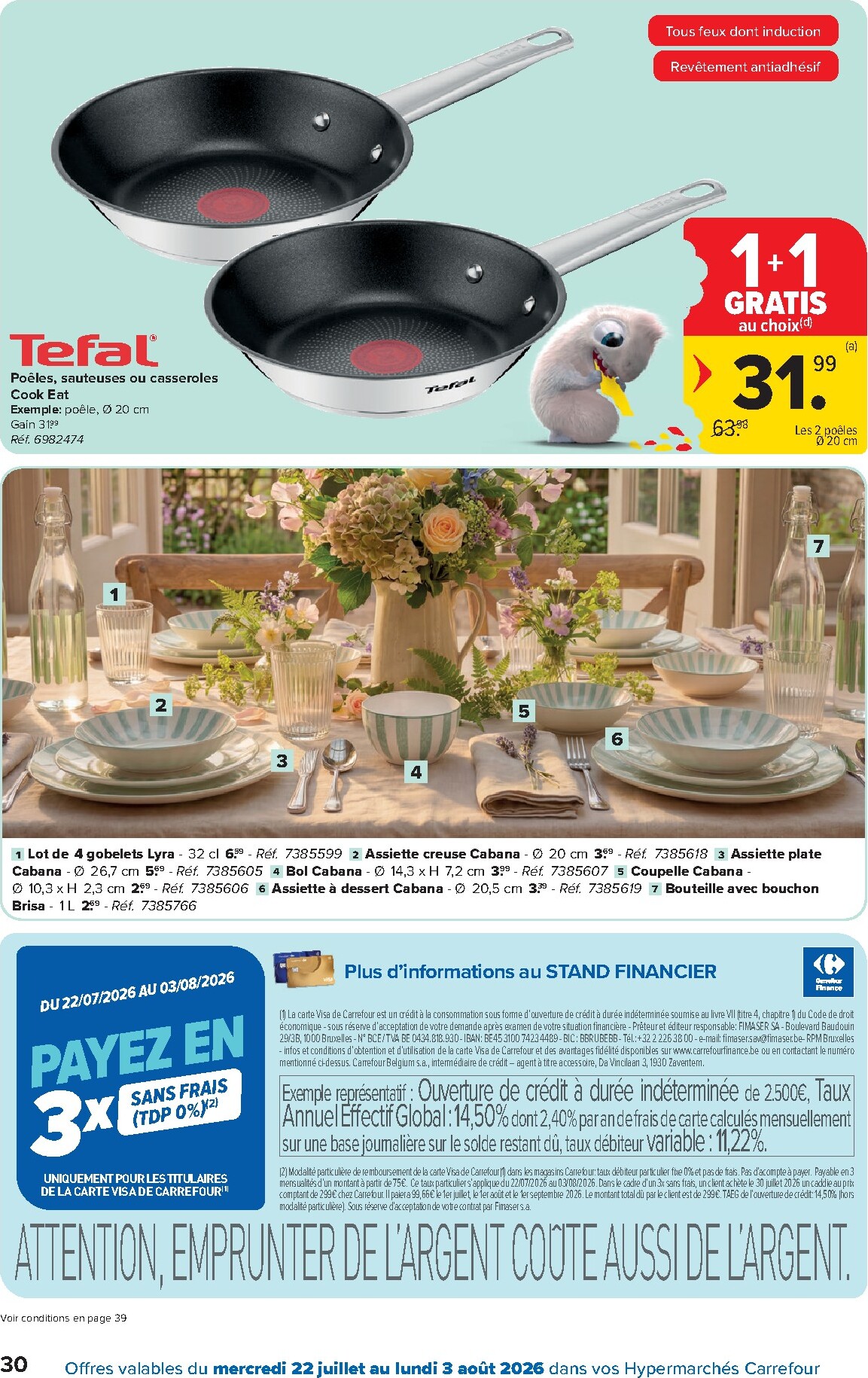carrefour - Carrefour Hypermarchés folder voor volgende week van woensdag 22/07/2026 tot maandag 03/08/2026 - page: 30