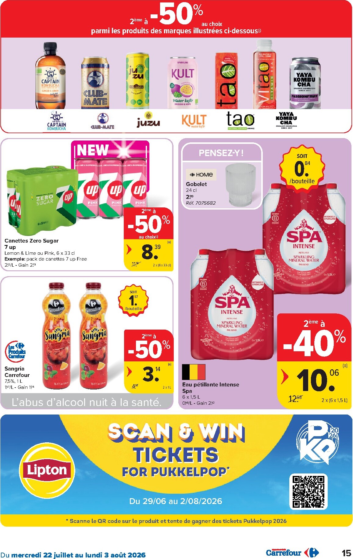 carrefour - Carrefour Hypermarchés folder voor volgende week van woensdag 22/07/2026 tot maandag 03/08/2026 - page: 15