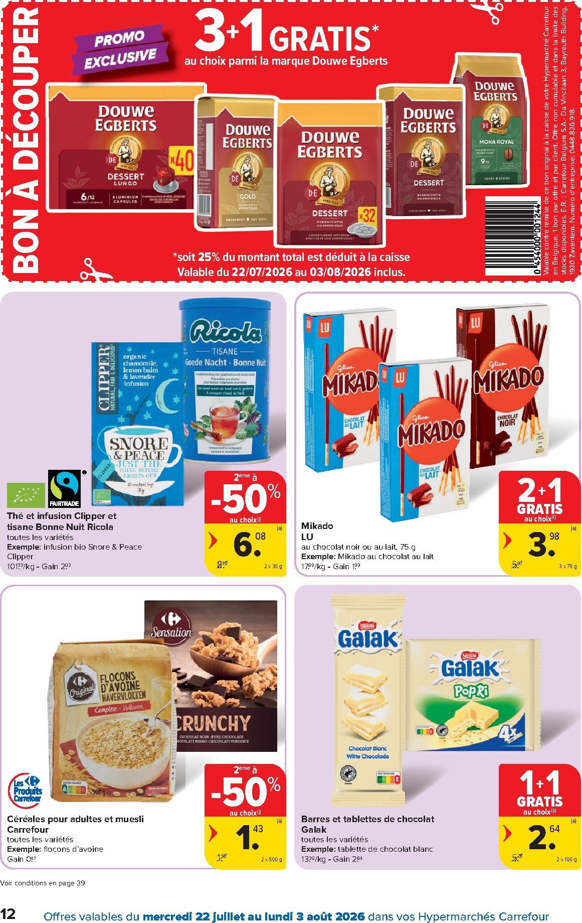 carrefour - Carrefour Hypermarchés folder voor volgende week van woensdag 22/07/2026 tot maandag 03/08/2026 - page: 12