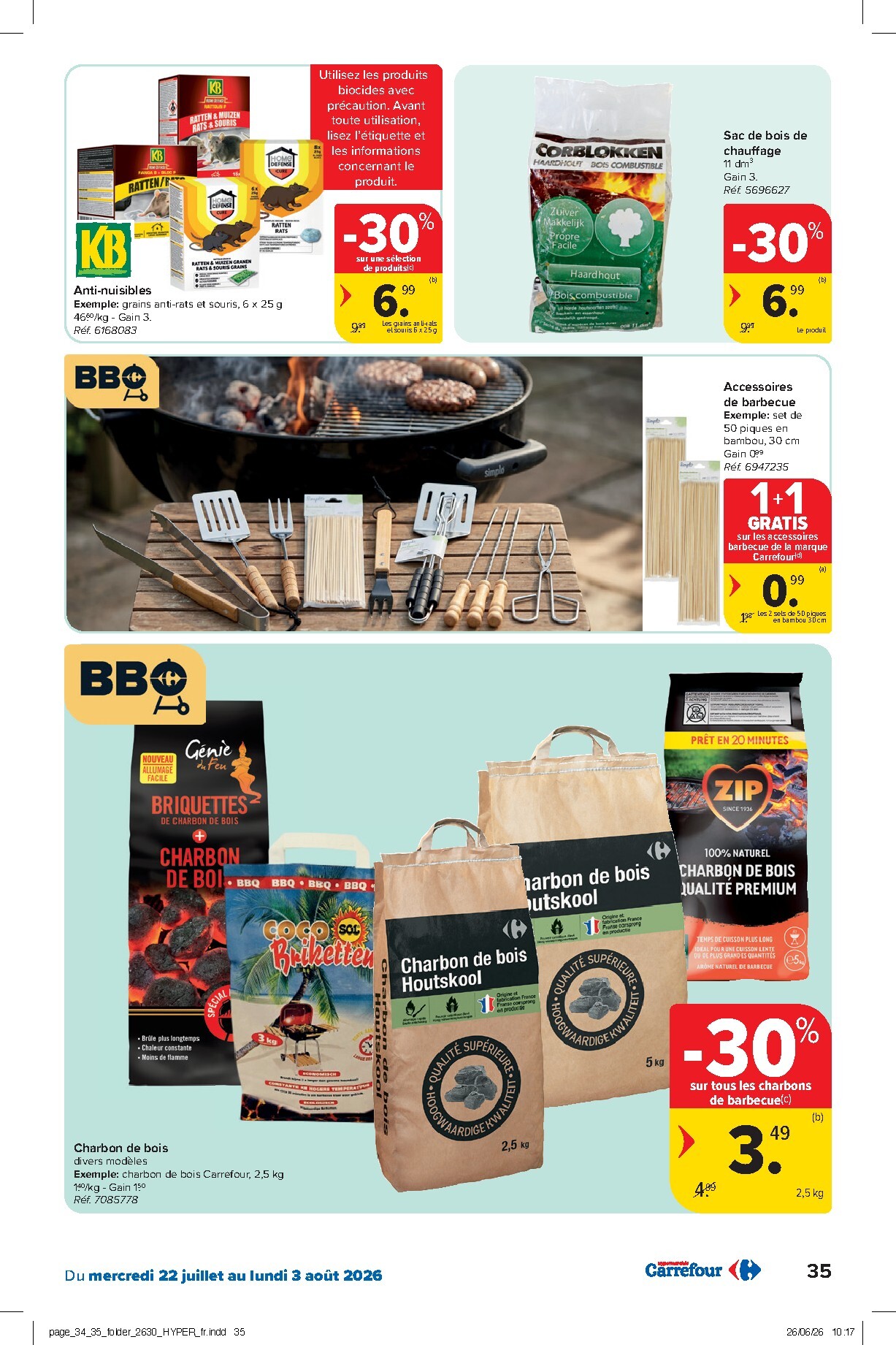 carrefour - Carrefour Hypermarchés folder voor volgende week van woensdag 22/07/2026 tot maandag 03/08/2026 - page: 35
