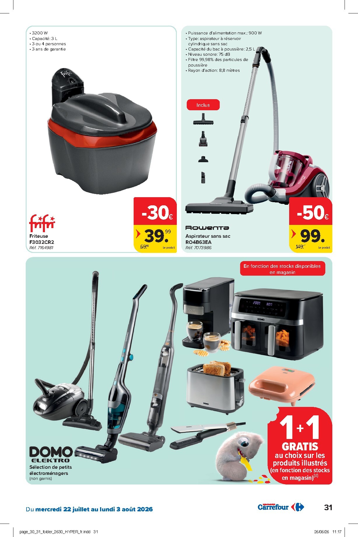 carrefour - Carrefour Hypermarchés folder voor volgende week van woensdag 22/07/2026 tot maandag 03/08/2026 - page: 31