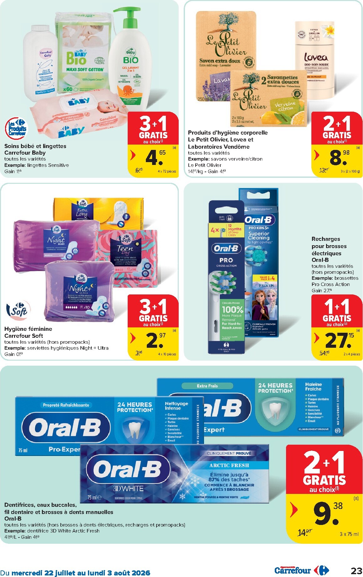 carrefour - Carrefour Hypermarchés folder voor volgende week van woensdag 22/07/2026 tot maandag 03/08/2026 - page: 23
