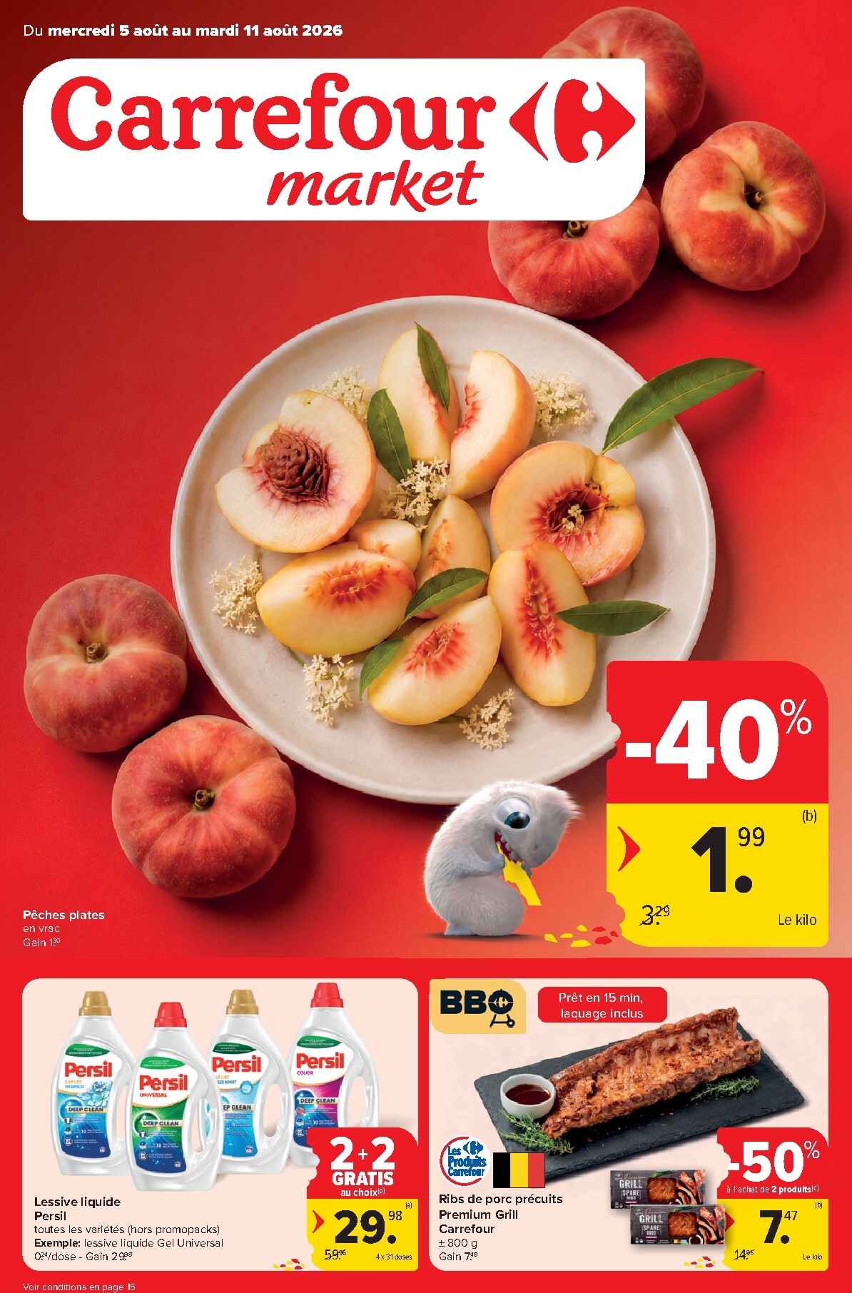 carrefour - Carrefour Market folder voor volgende week van woensdag 05/08/2026 tot dinsdag 11/08/2026