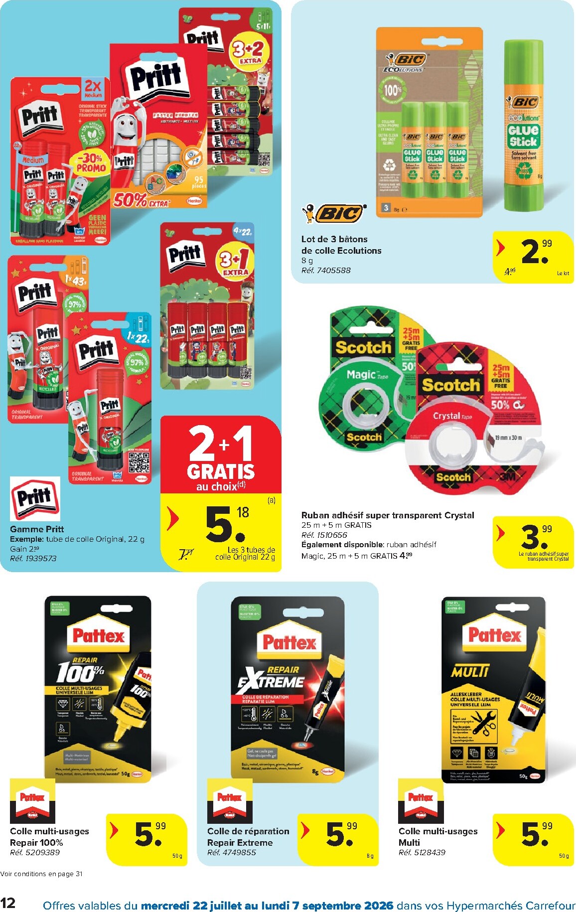 carrefour - Huidige Carrefour Hypermarchés - Back to School folder geldig van woensdag 22/07/2026 tot maandag 07/09/2026 - page: 12