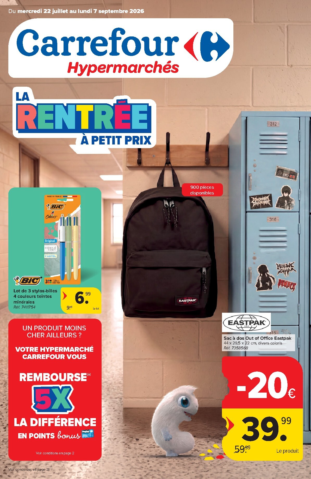 carrefour - Huidige Carrefour Hypermarchés - Back to School folder geldig van woensdag 22/07/2026 tot maandag 07/09/2026