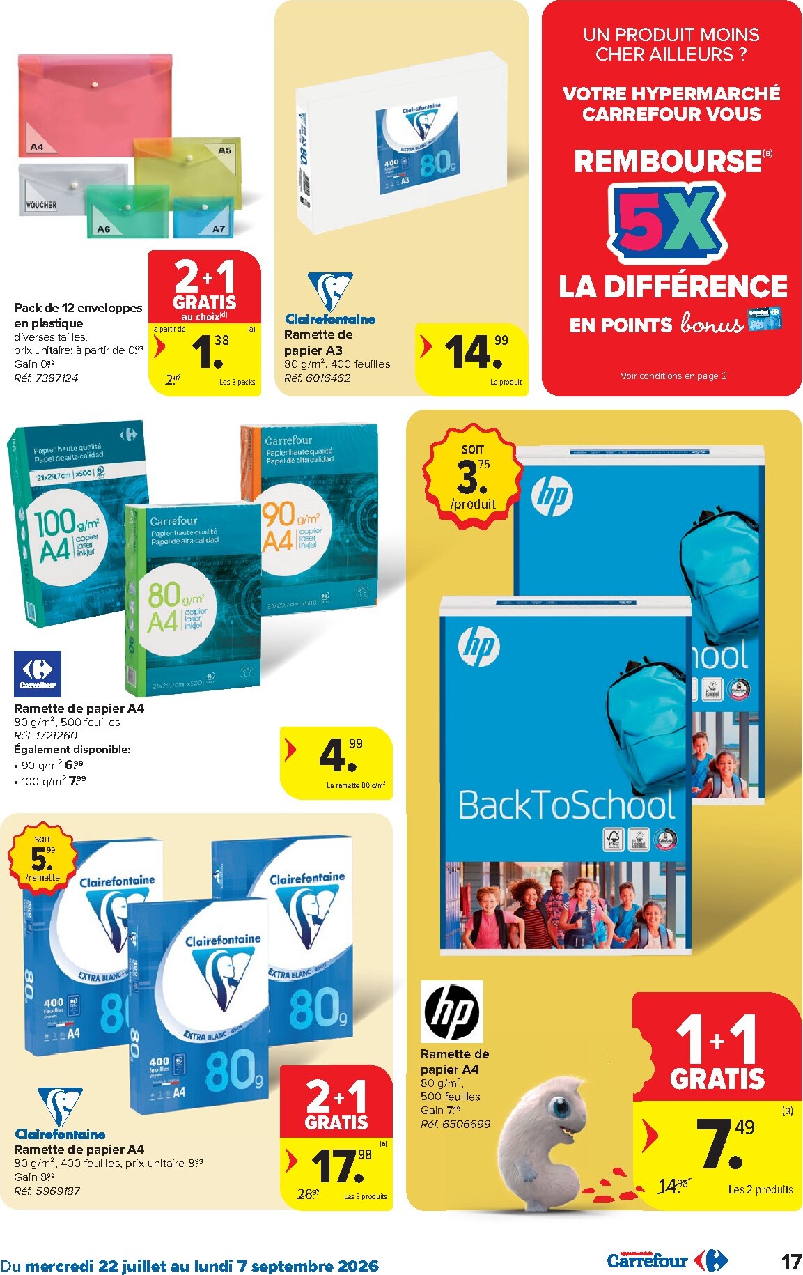 carrefour - Huidige Carrefour Hypermarchés - Back to School folder geldig van woensdag 22/07/2026 tot maandag 07/09/2026 - page: 17