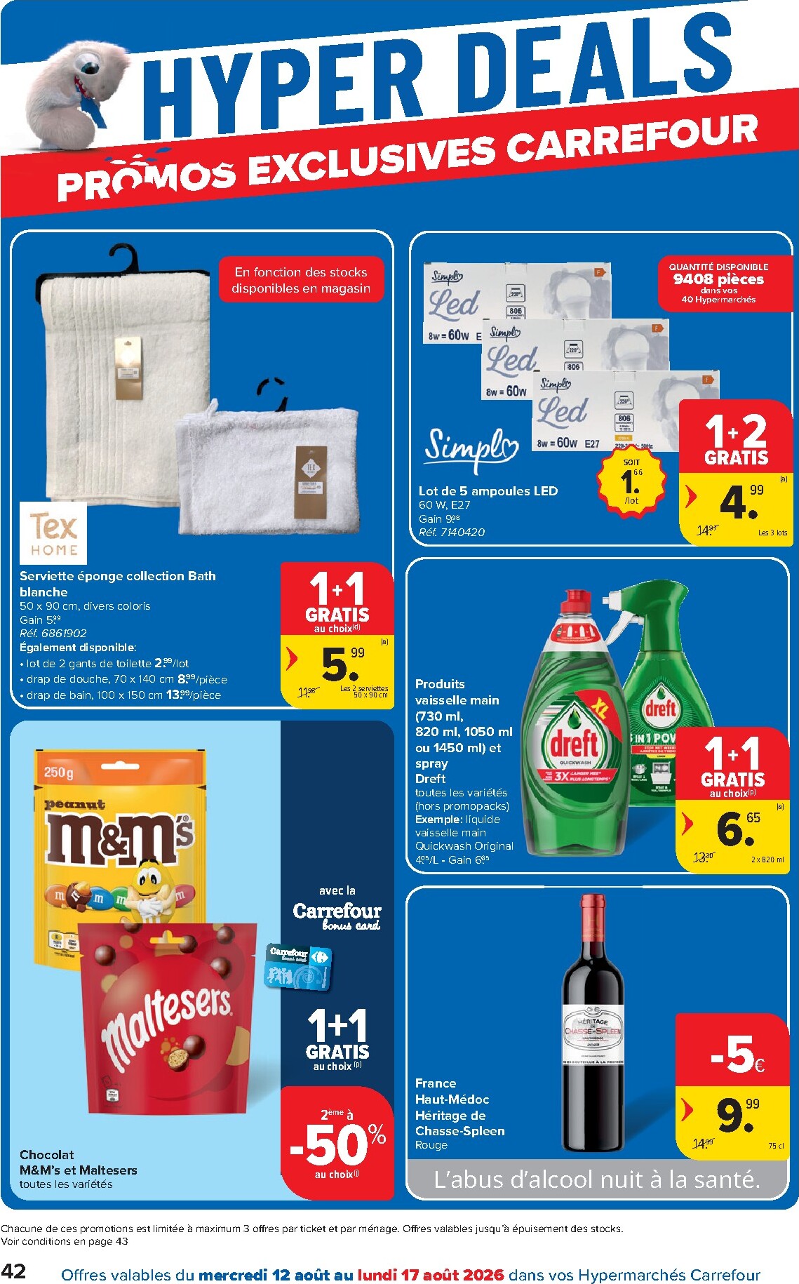 carrefour - Toekomstige Carrefour Hypermarchés folder geldig van woensdag 12/08/2026 tot maandag 24/08/2026 - page: 42
