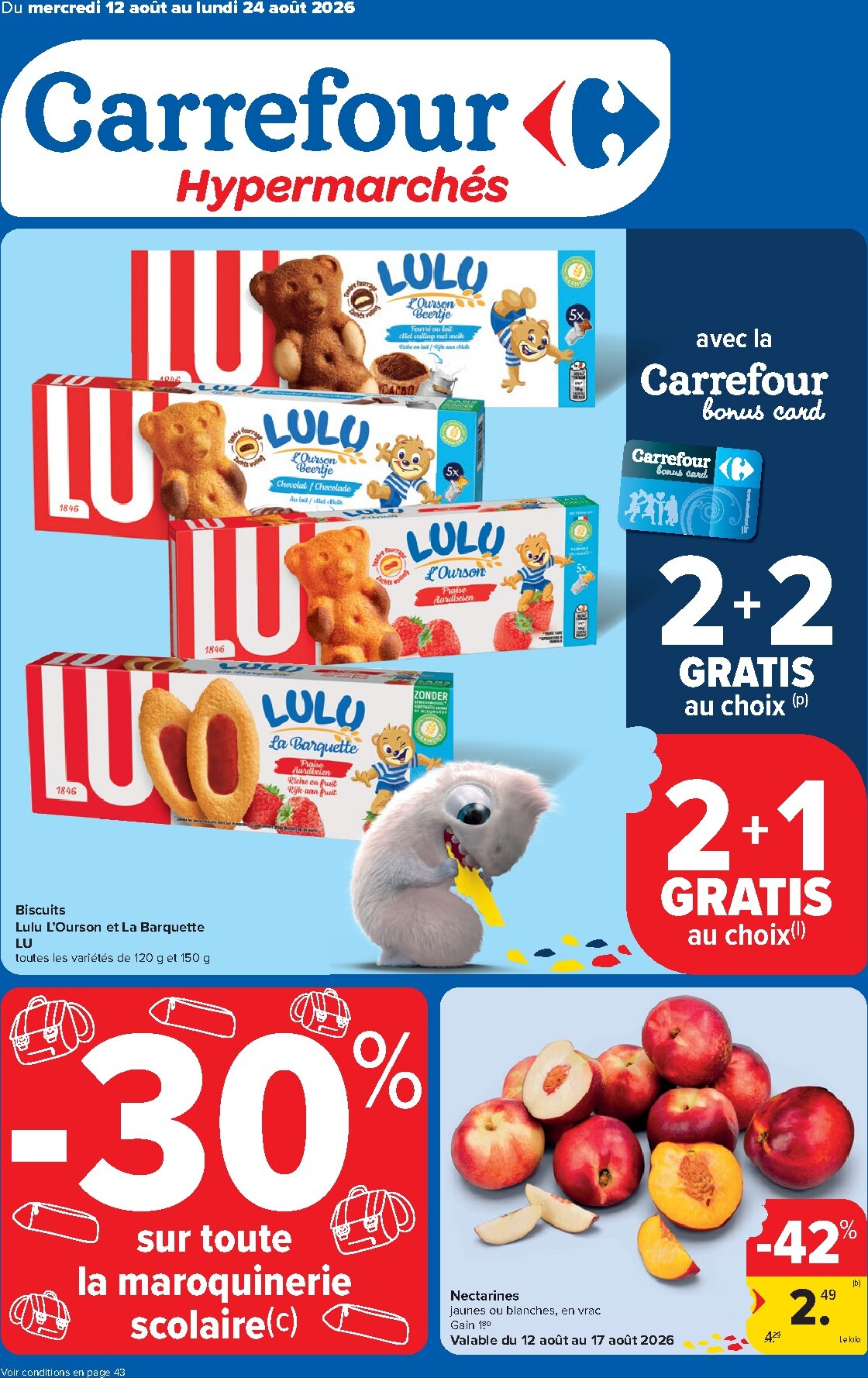 carrefour - Toekomstige Carrefour Hypermarchés folder geldig van woensdag 12/08/2026 tot maandag 24/08/2026
