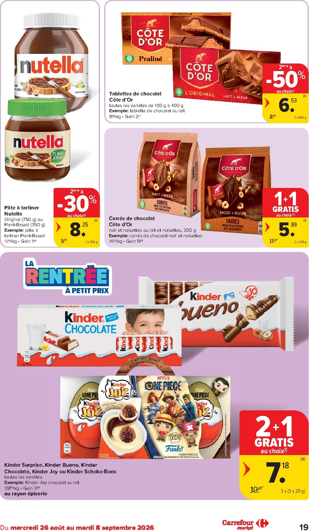 carrefour - Carrefour Market folder voor volgende week van woensdag 26/08/2026 tot dinsdag 01/09/2026 - page: 19