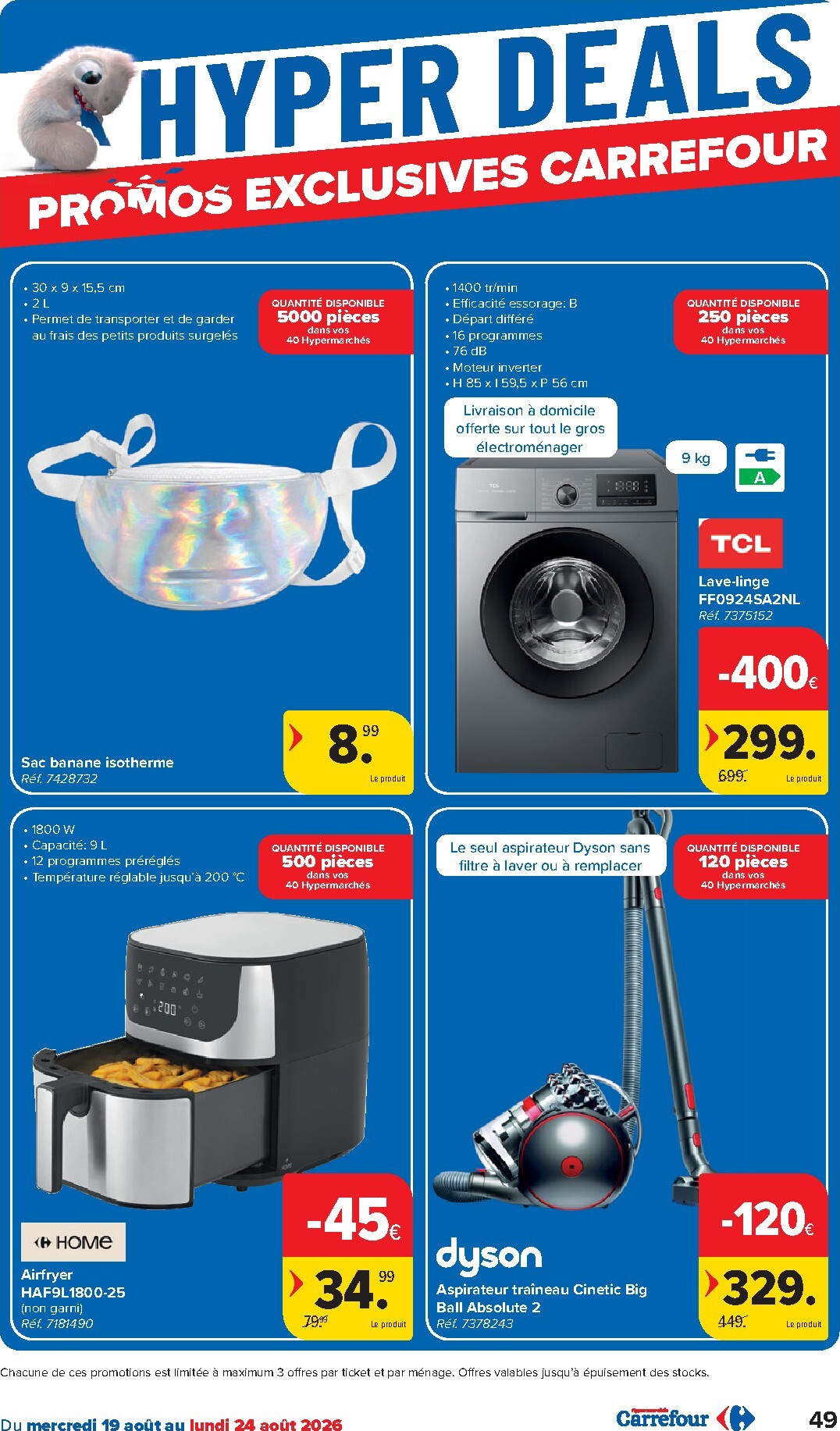 carrefour - Huidige Carrefour Hypermarchés folder geldig van woensdag 19/08/2026 tot maandag 31/08/2026 - page: 49