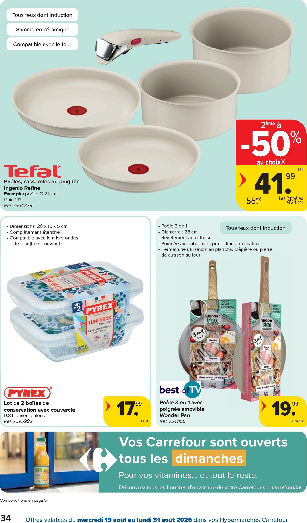 carrefour - Huidige Carrefour Hypermarchés folder geldig van woensdag 19/08/2026 tot maandag 31/08/2026 - page: 34